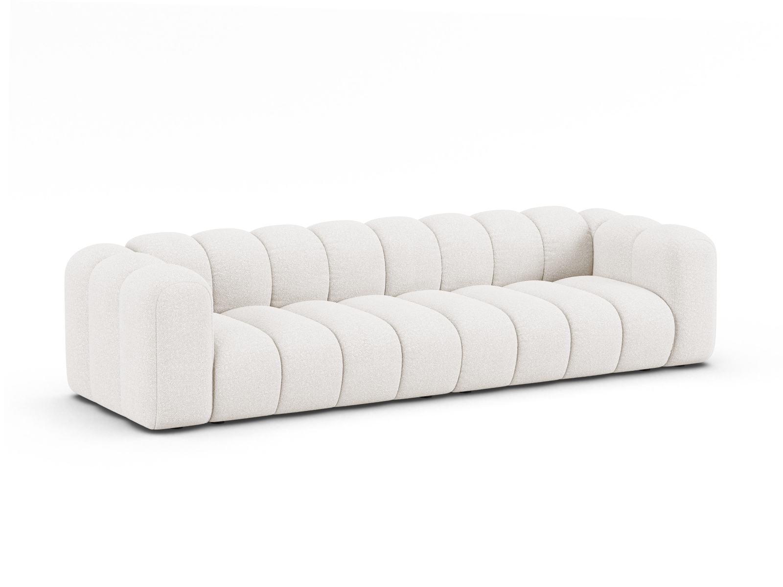 Boucle Sofa, "Lupine", 4 Seats, 290x95x70