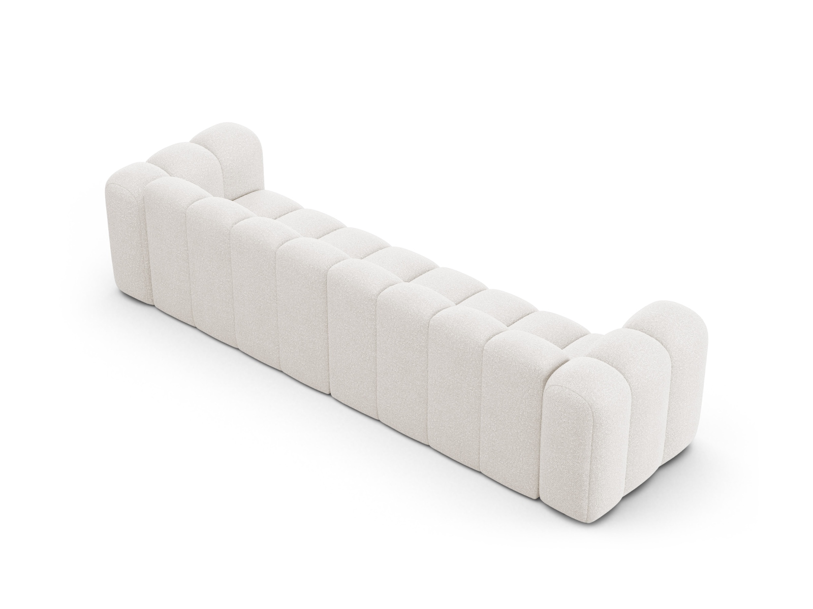 Boucle Sofa, "Lupine", 4 Seats, 290x95x70