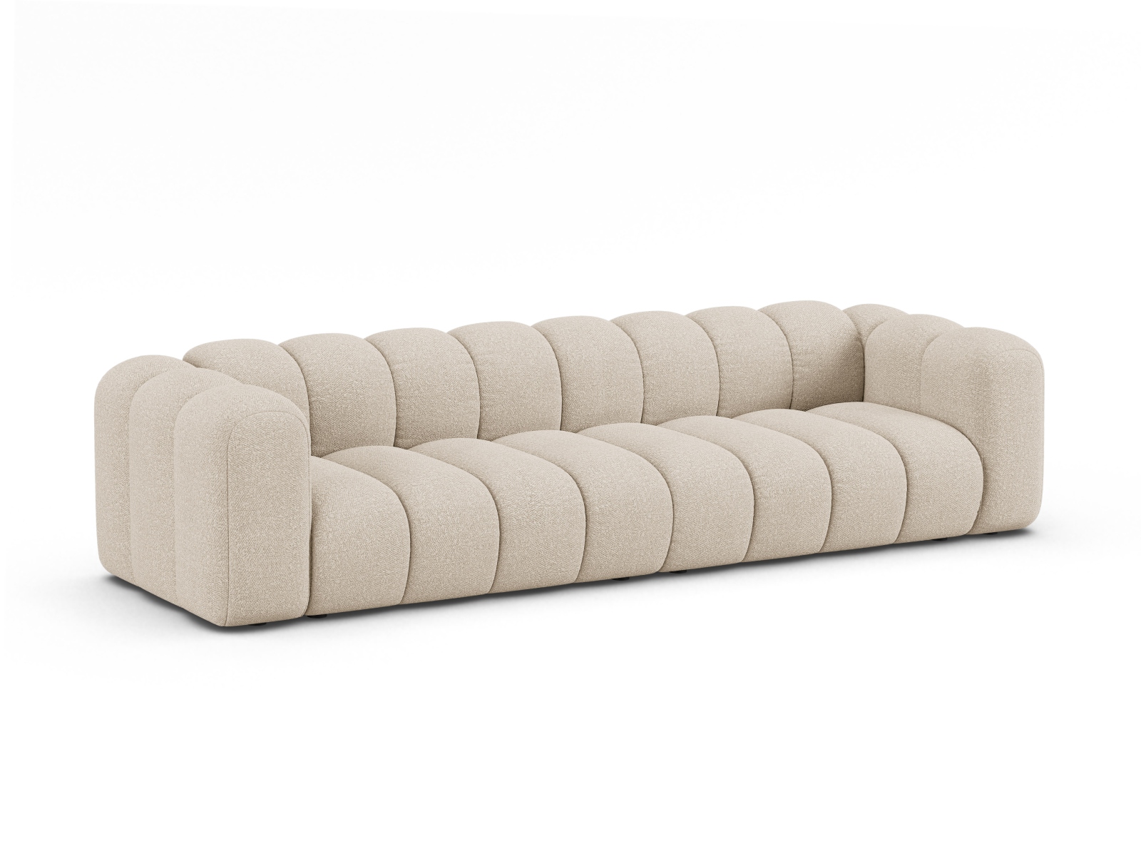 Boucle Sofa, "Lupine", 4 Seats, 290x95x70
