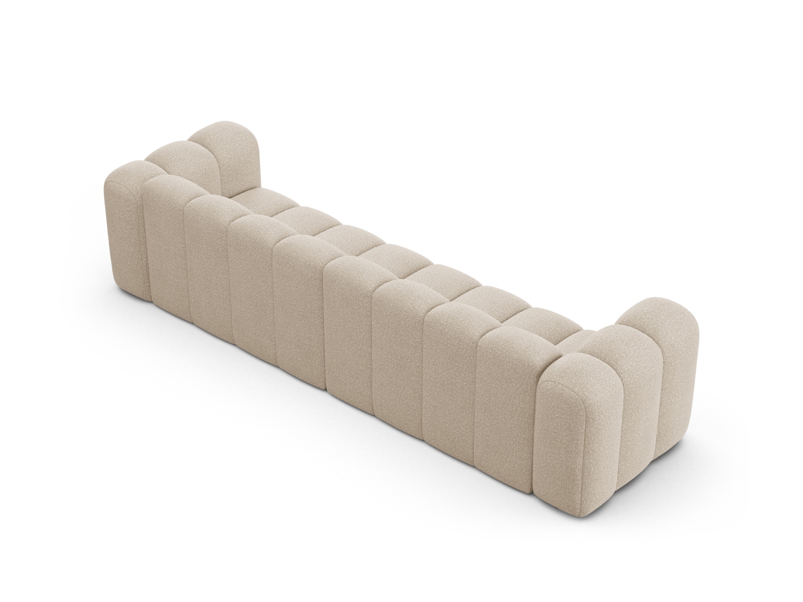 Boucle Sofa, "Lupine", 4 Seats, 290x95x70
