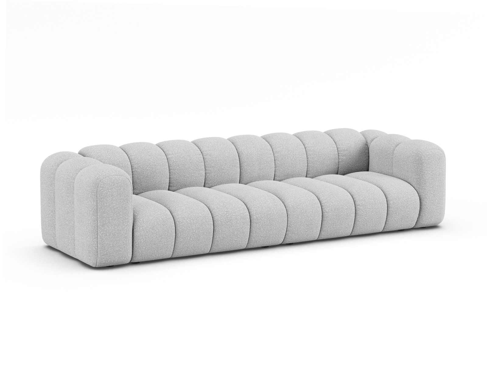 Boucle Sofa, "Lupine", 4 Seats, 290x95x70