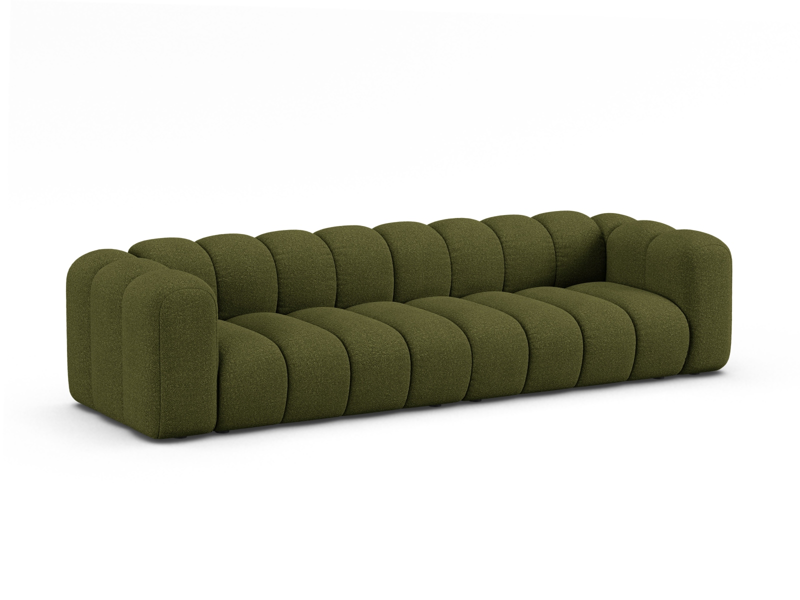 Boucle Sofa, "Lupine", 4 Seats, 290x95x70