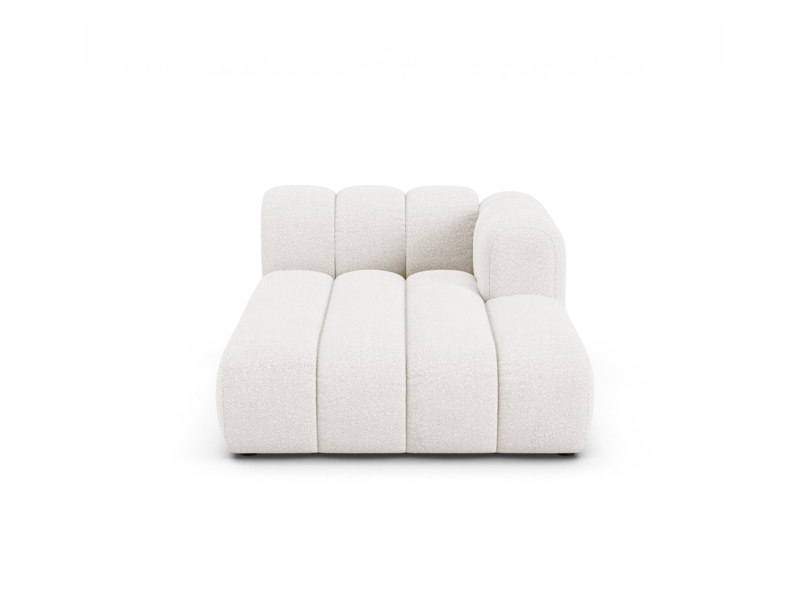 Boucle Chaise Longue Right, "Lupine", 2 Seats, 117x177x70