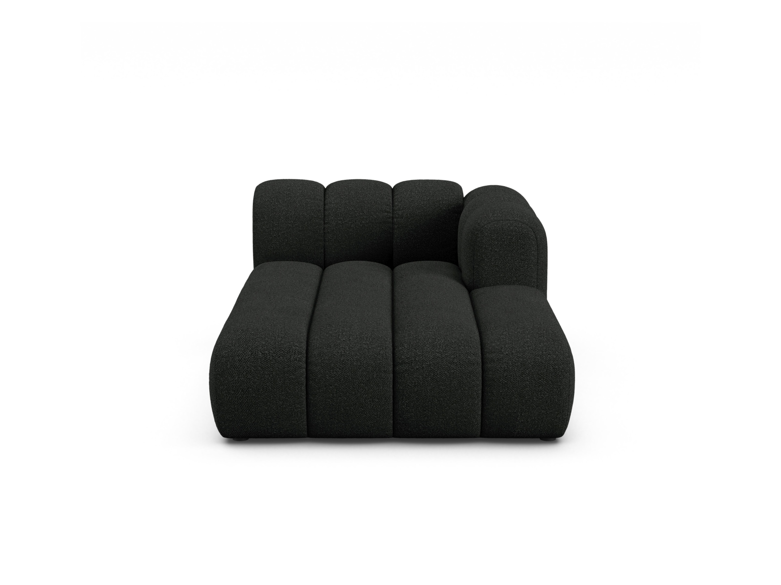 Boucle Chaise Longue Right, "Lupine", 2 Seats, 117x177x70