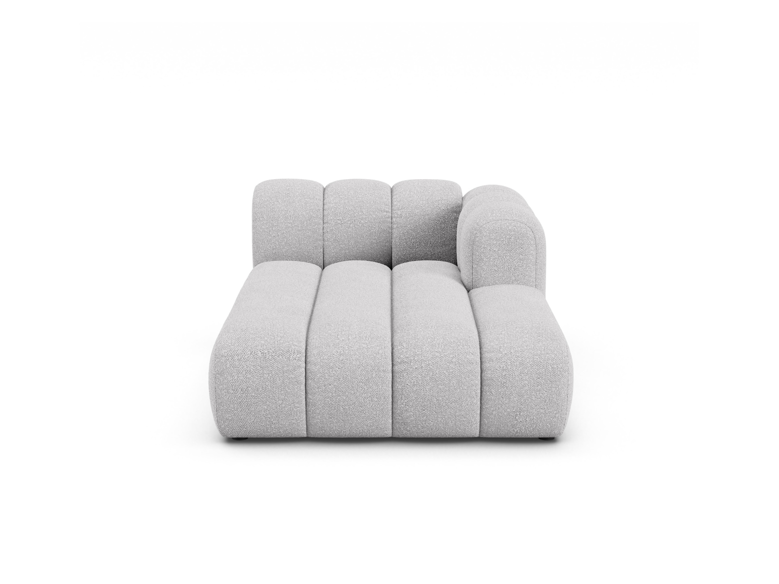 Boucle Chaise Longue Right, "Lupine", 2 Seats, 117x177x70