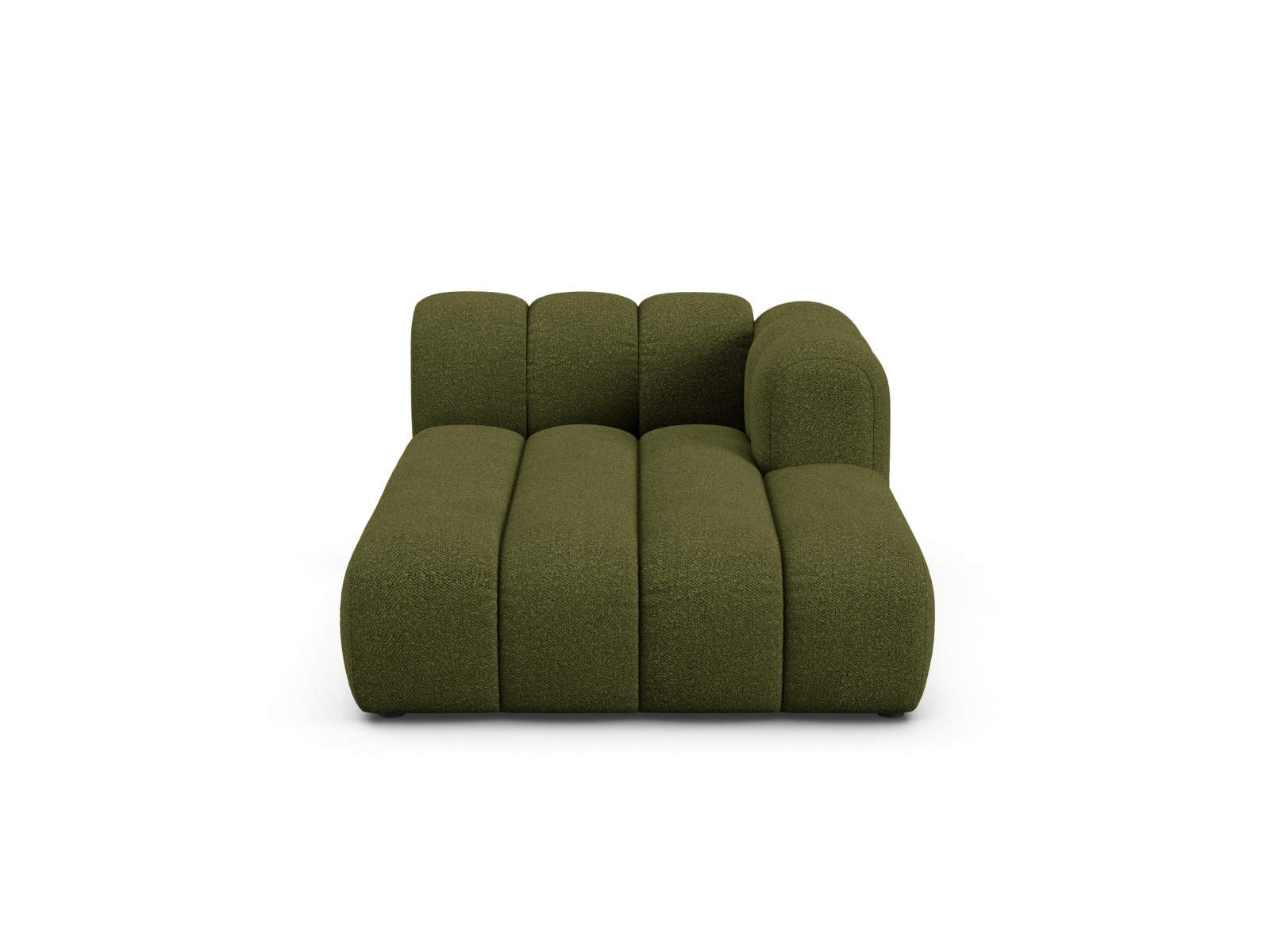 Boucle Chaise Longue Right, "Lupine", 2 Seats, 117x177x70