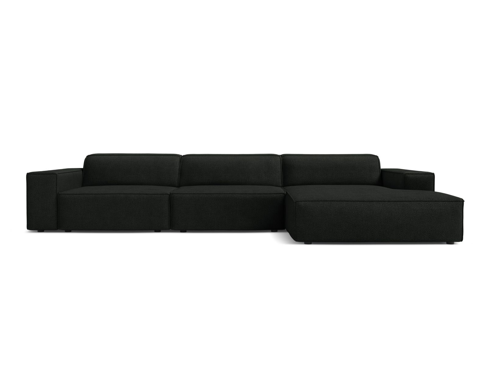Boucle Modular Right Corner Sofa, "Jodie", 4 Seats, 284x162x77