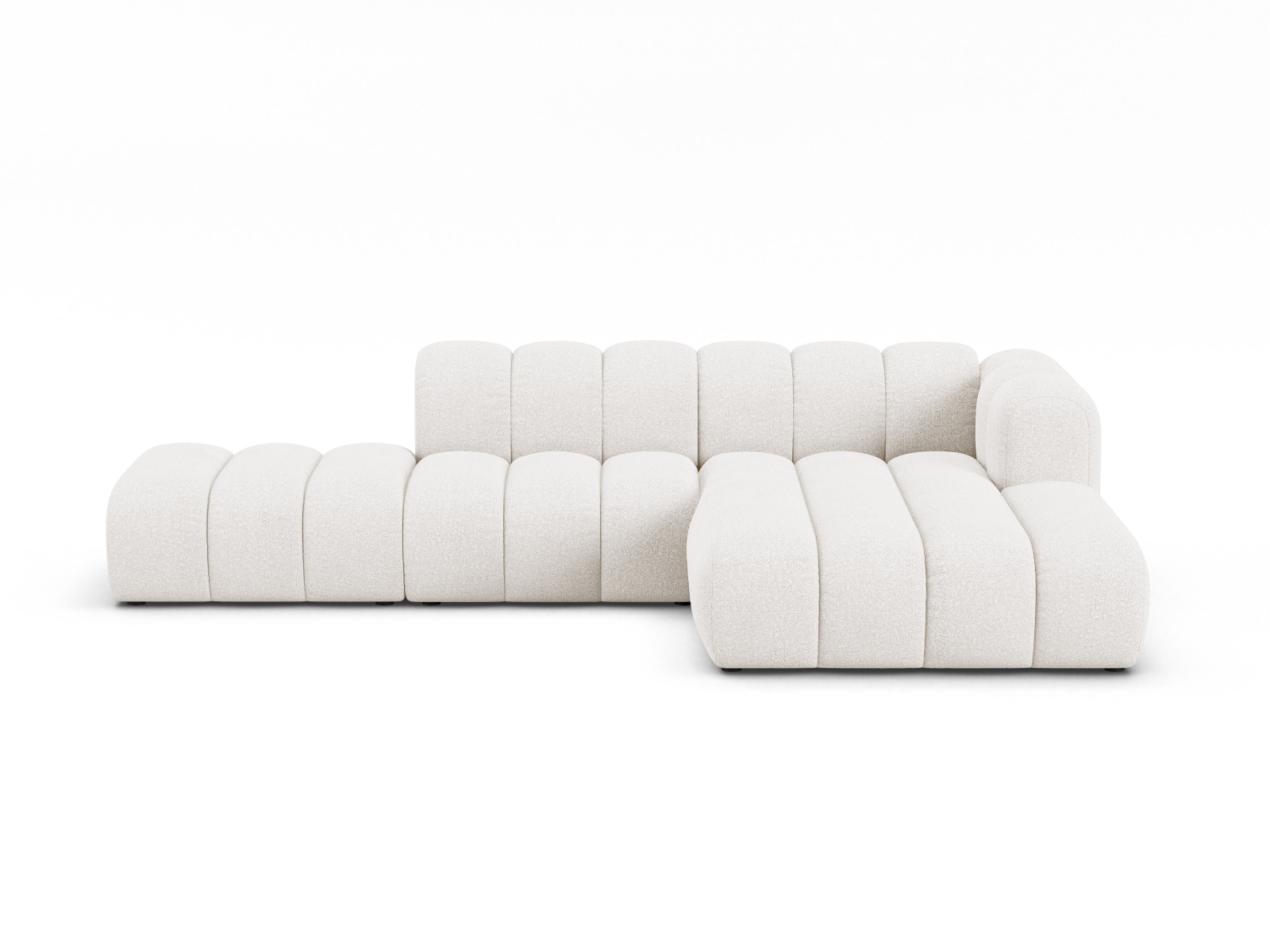 Modular Right Open Corner Sofa, "Lupine", 5 Seats, 299x177x70