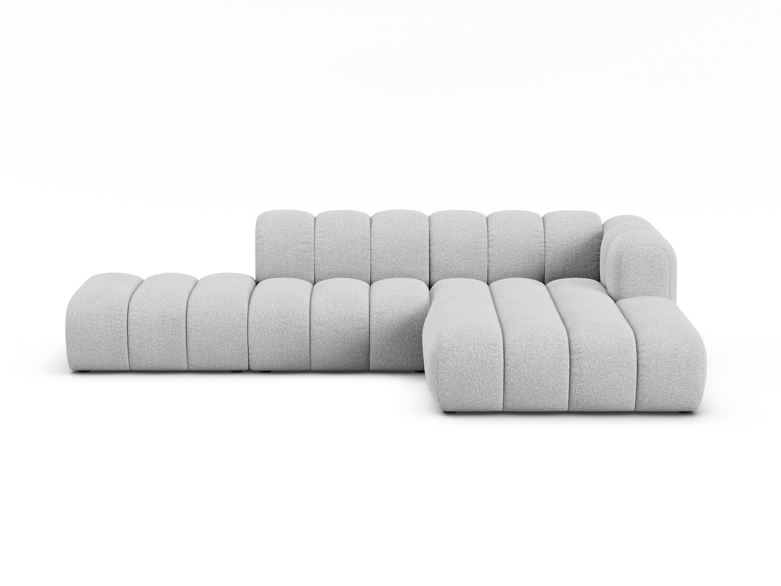 Modular Right Open Corner Sofa, "Lupine", 5 Seats, 299x177x70