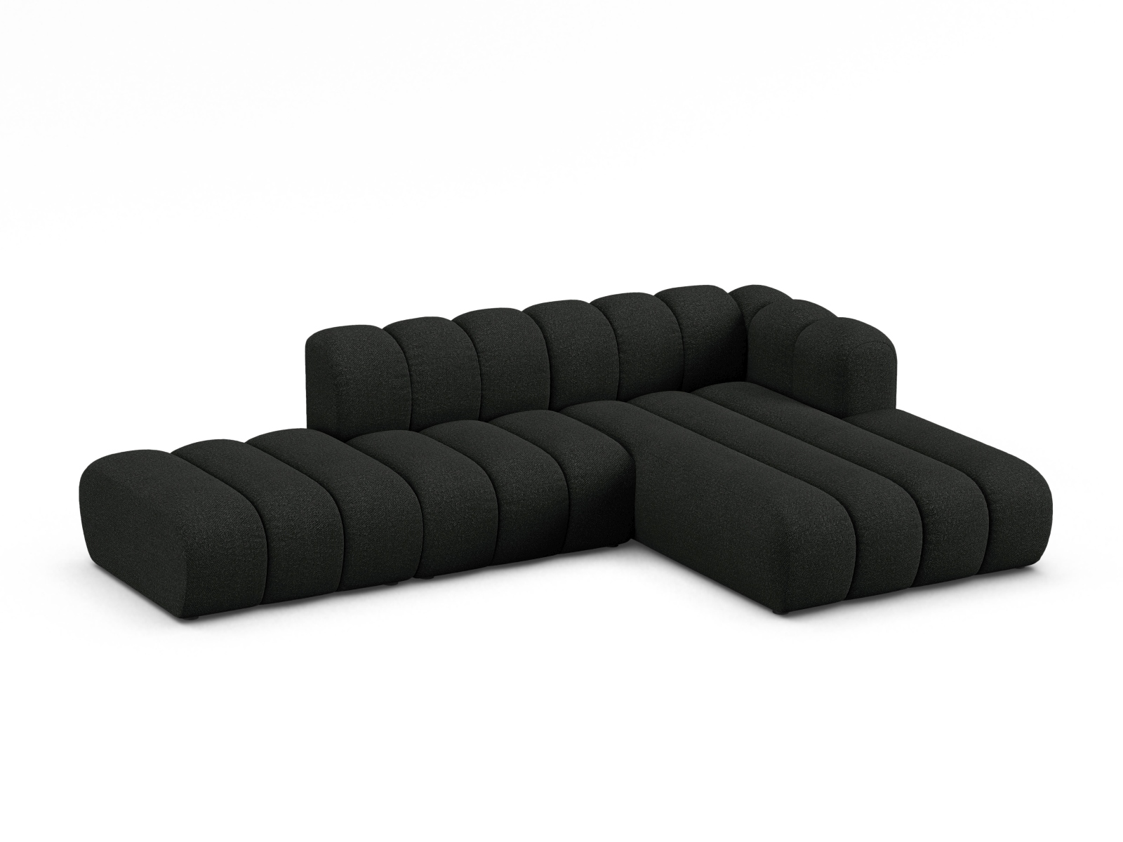 Modular Right Open Corner Sofa, "Lupine", 5 Seats, 299x177x70