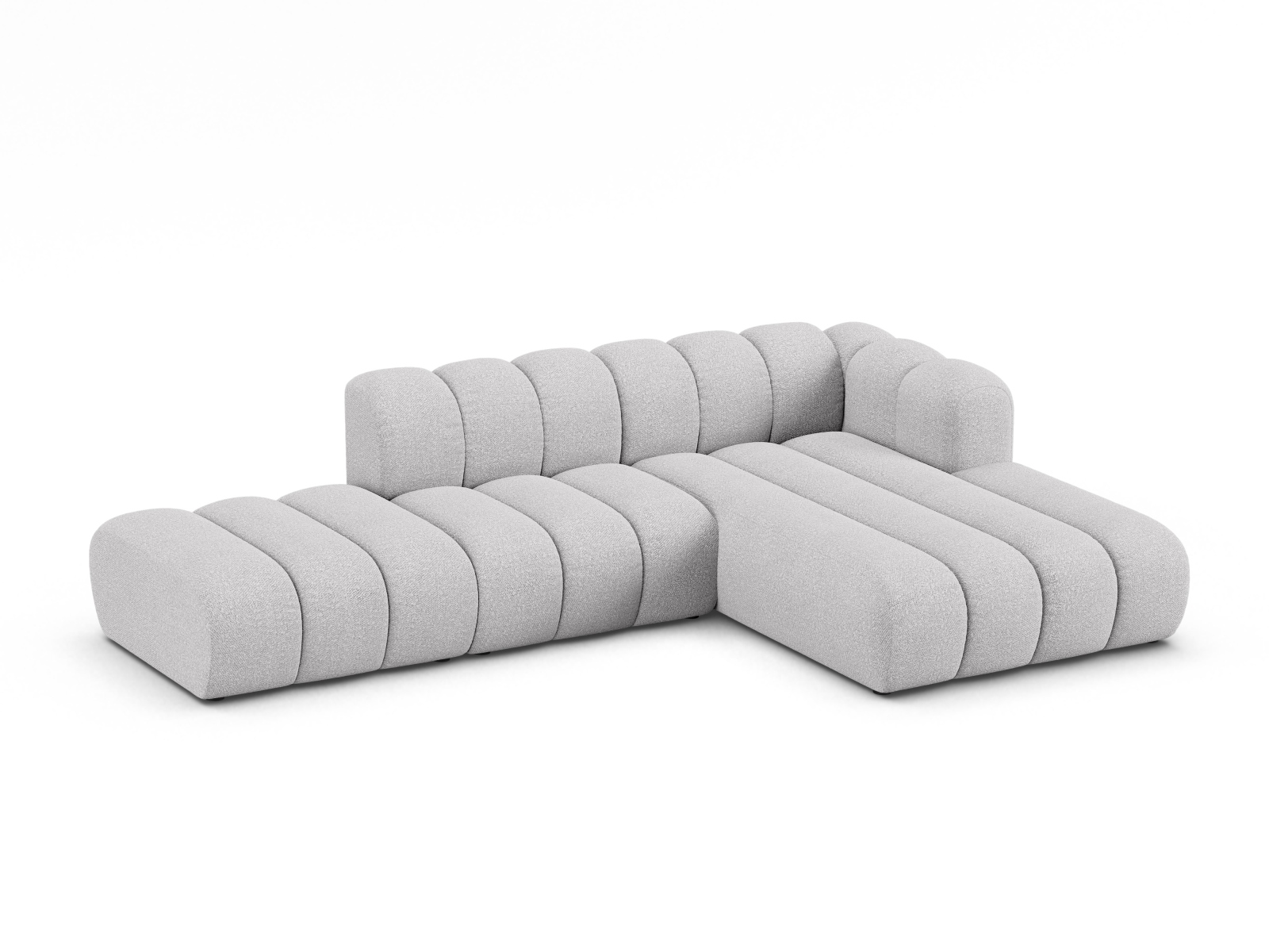 Modular Right Open Corner Sofa, "Lupine", 5 Seats, 299x177x70