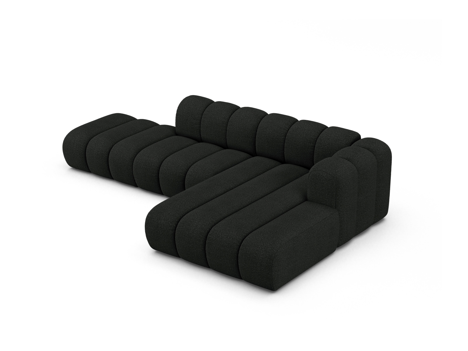 Modular Right Open Corner Sofa, "Lupine", 5 Seats, 299x177x70