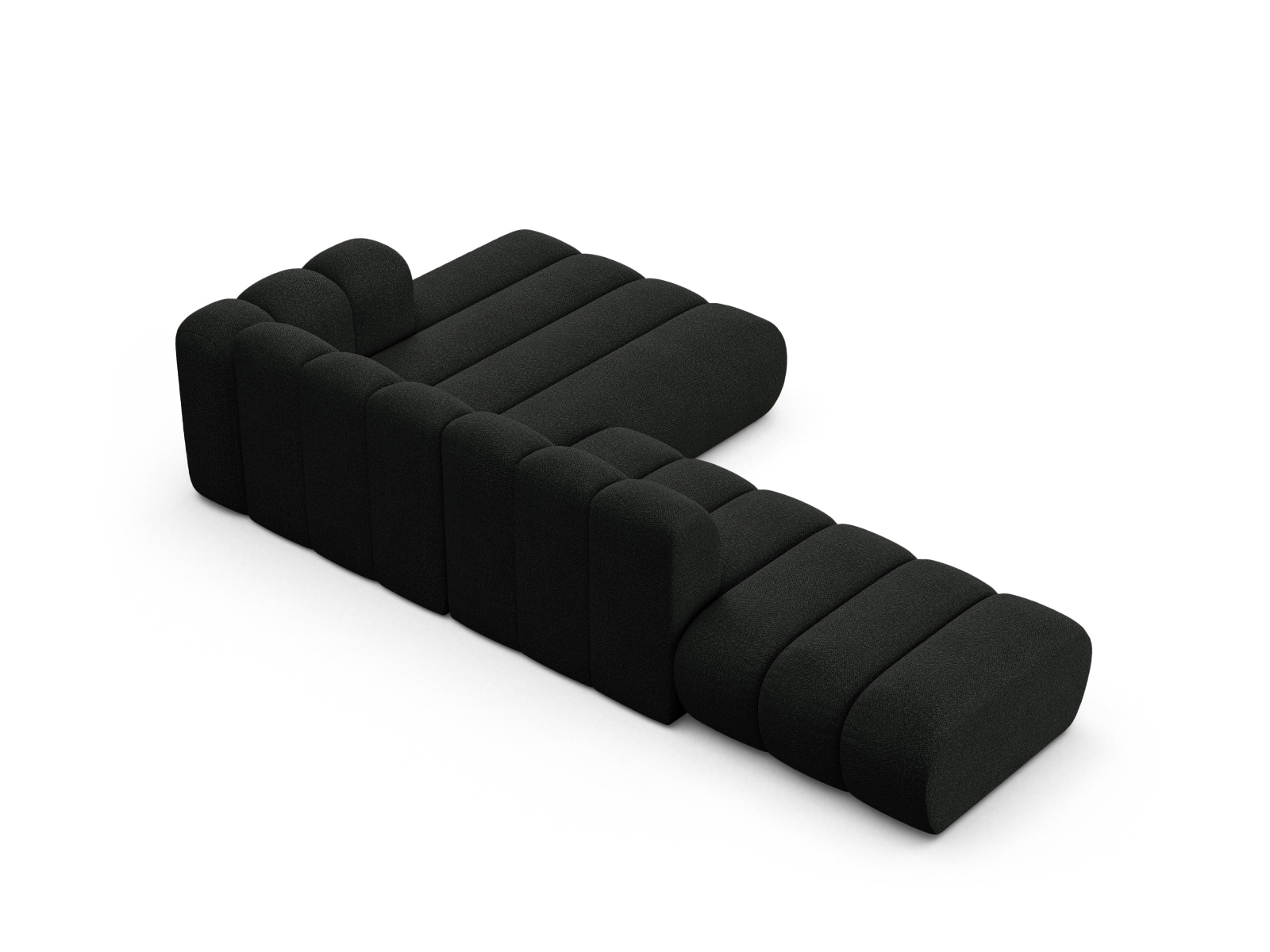 Modular Right Open Corner Sofa, "Lupine", 5 Seats, 299x177x70