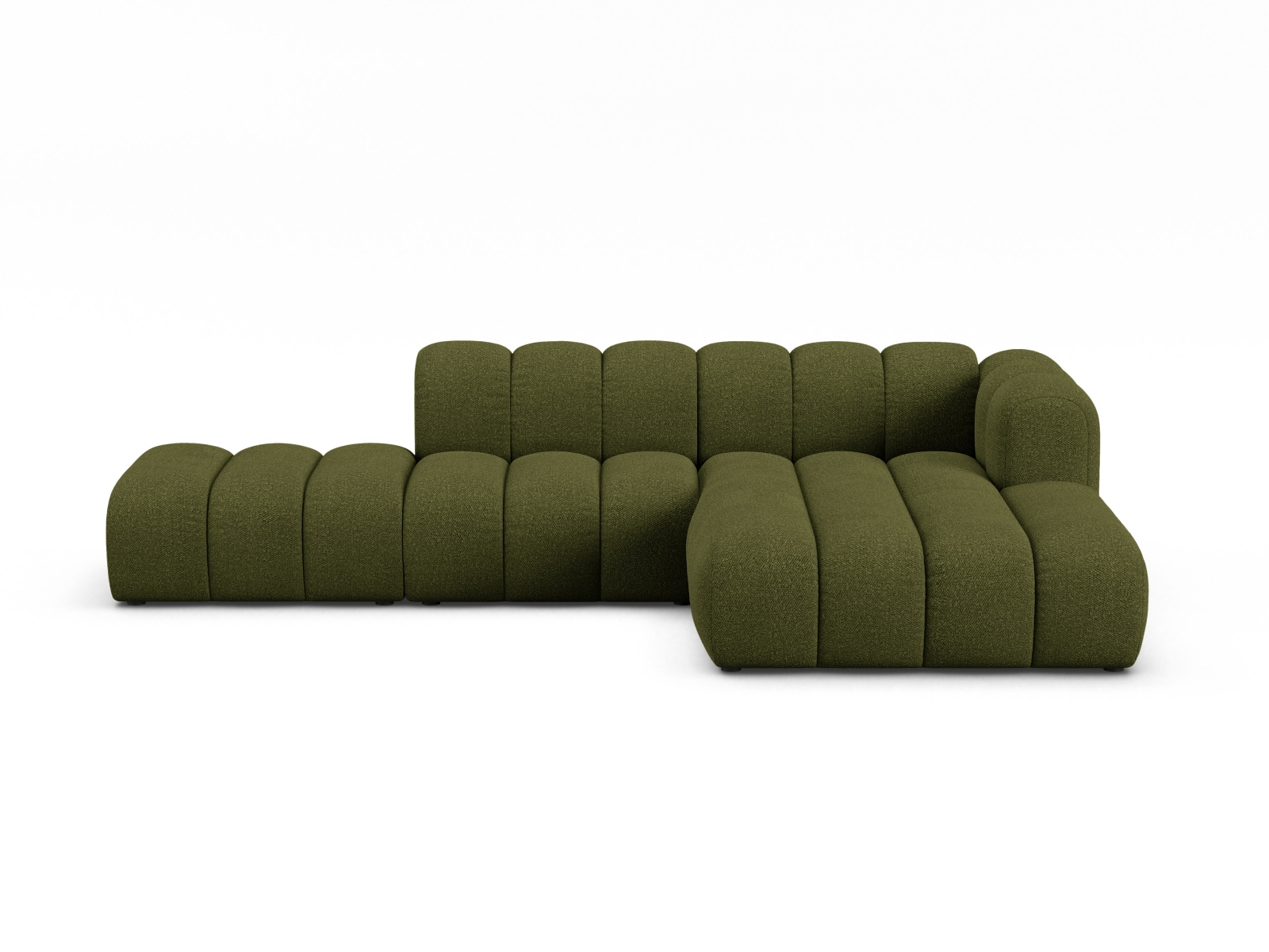Modular Right Open Corner Sofa, "Lupine", 5 Seats, 299x177x70