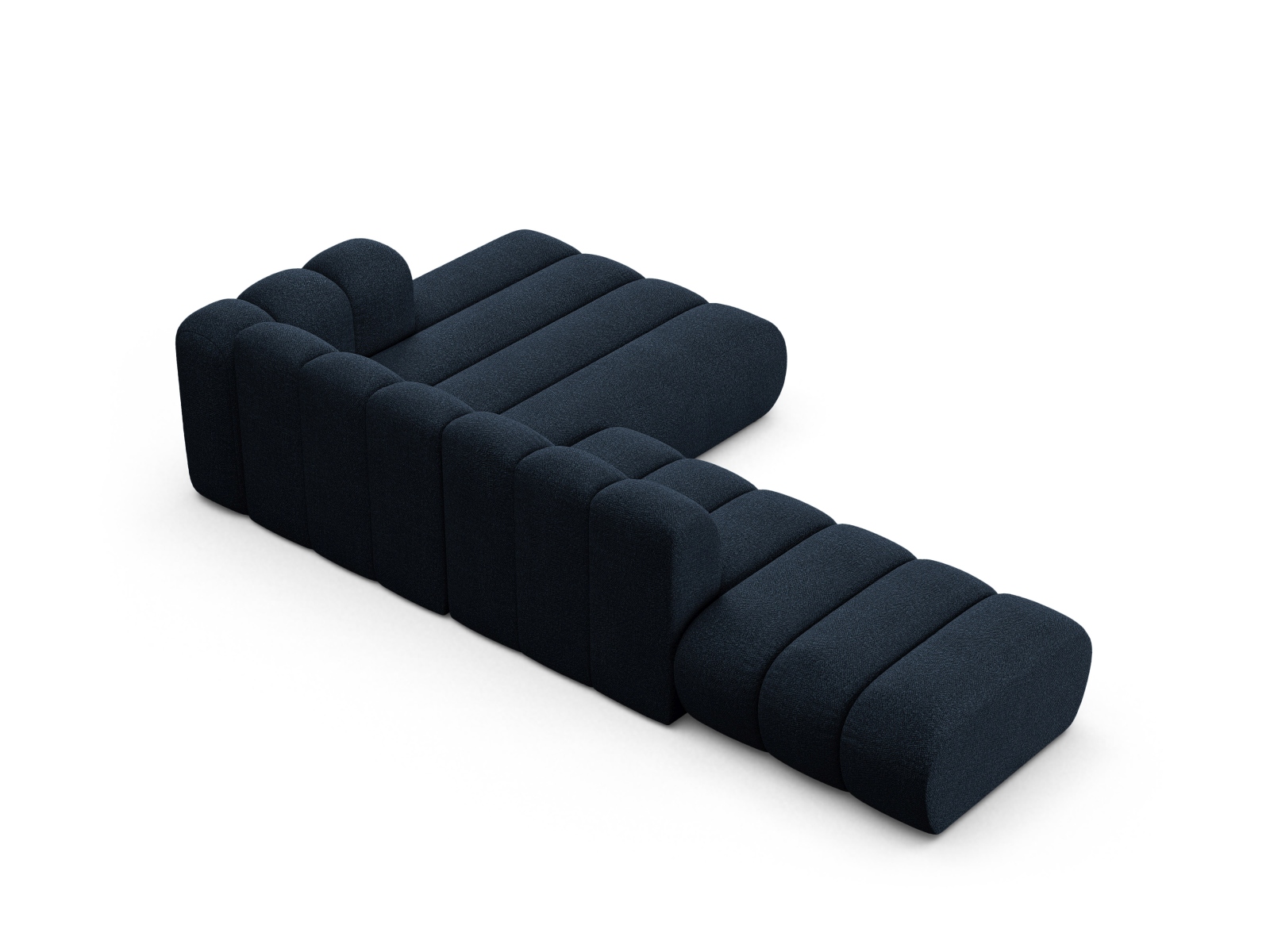 Modular Right Open Corner Sofa, "Lupine", 5 Seats, 299x177x70