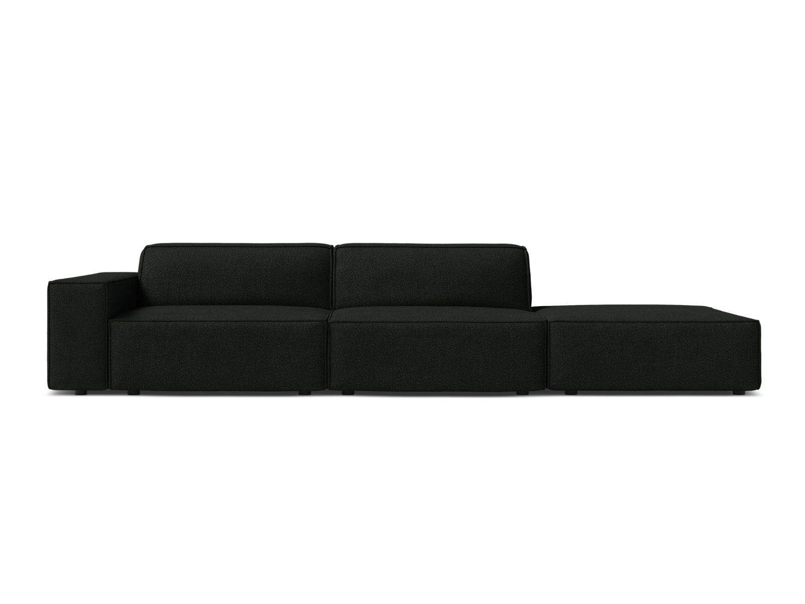 Boucle Modular Right Open Sofa, "Jodie", 3 Seats, 262x99x77