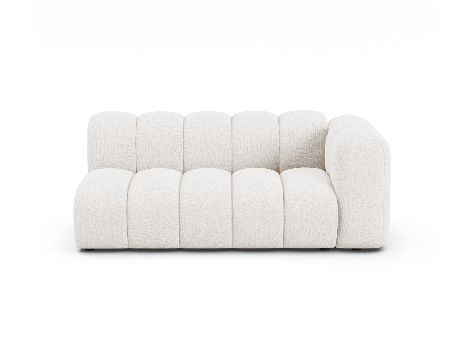 Boucle Right Modular Sofa, "Lupine", 3 Seats, 175x95x70