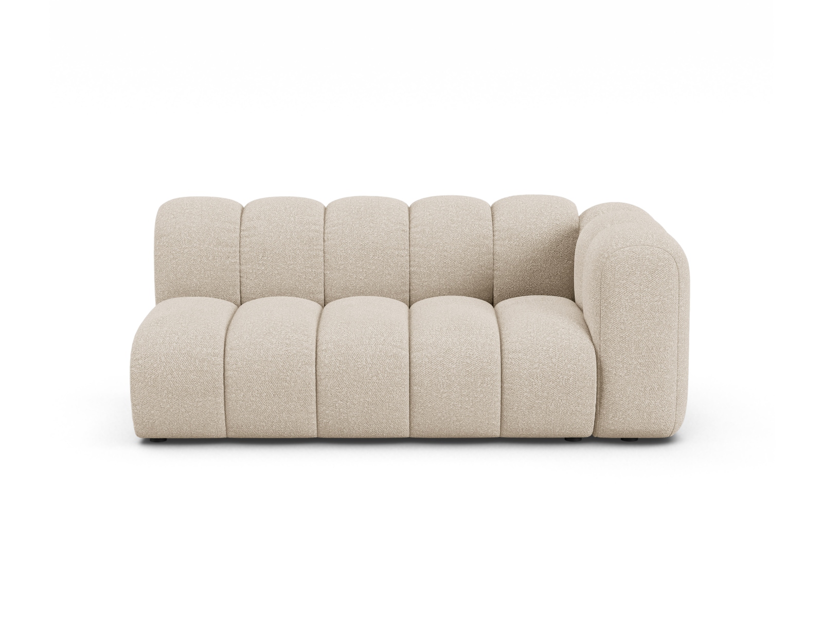 Boucle Right Modular Sofa, "Lupine", 3 Seats, 175x95x70