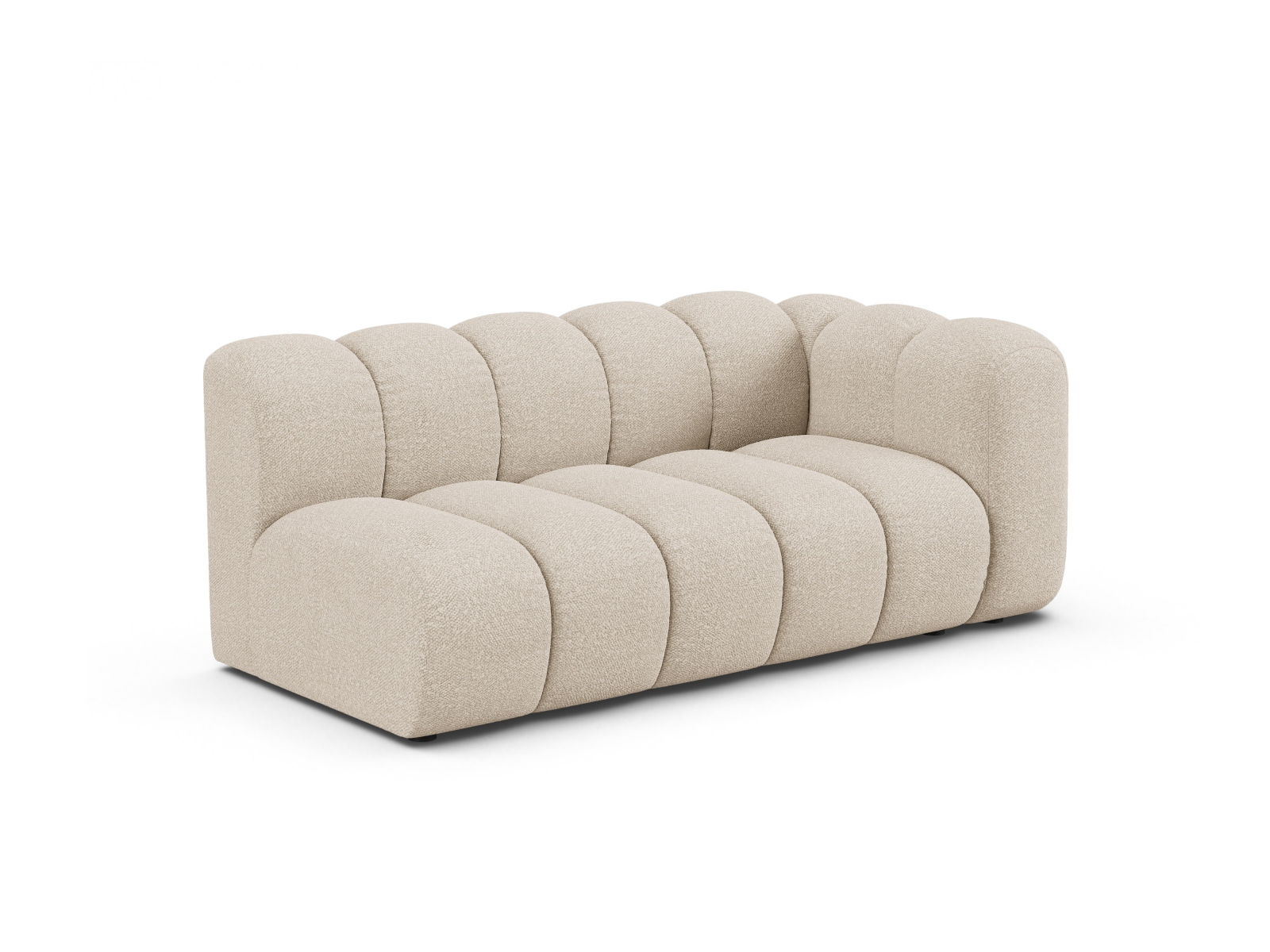 Boucle Right Modular Sofa, "Lupine", 3 Seats, 175x95x70