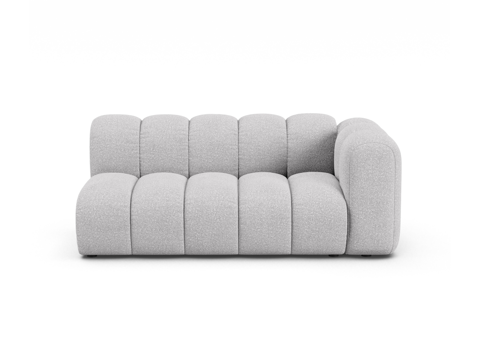 Boucle Right Modular Sofa, "Lupine", 3 Seats, 175x95x70