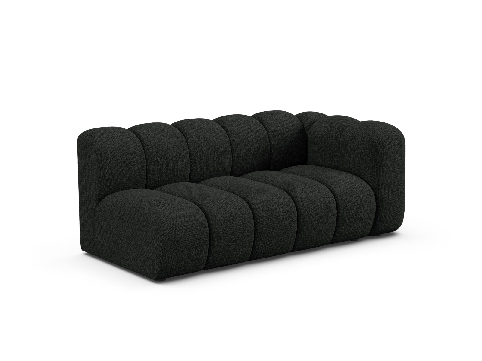 Boucle Right Modular Sofa, "Lupine", 3 Seats, 175x95x70