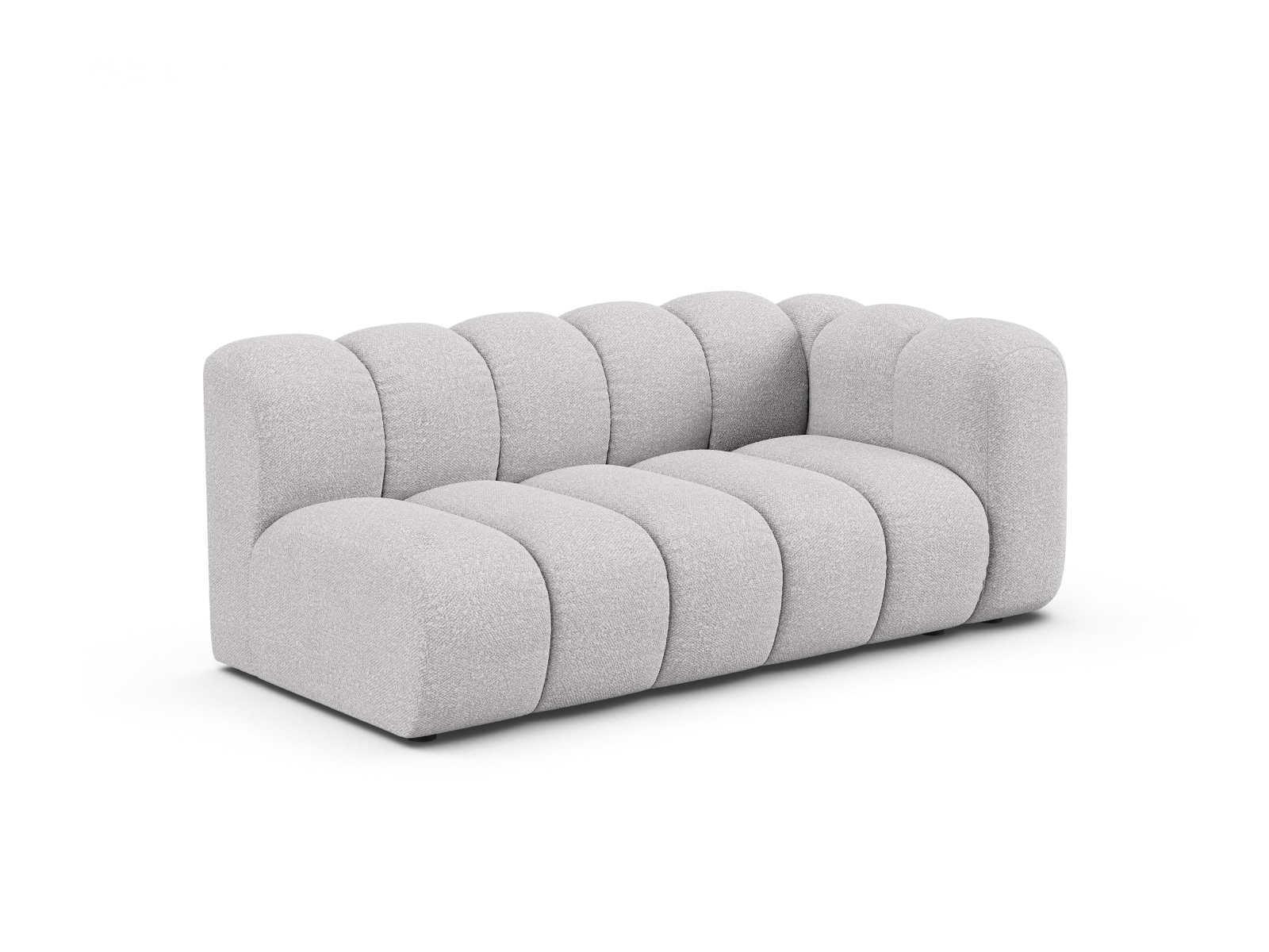Boucle Right Modular Sofa, "Lupine", 3 Seats, 175x95x70