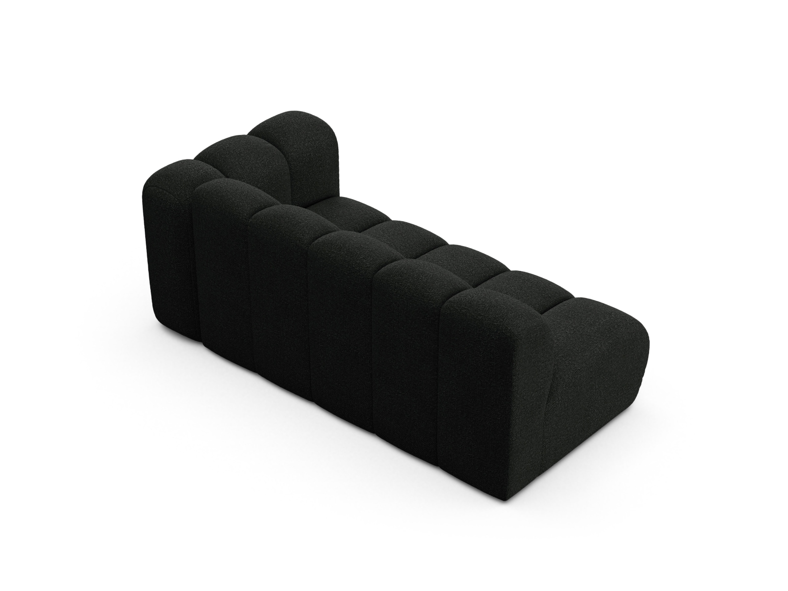 Boucle Right Modular Sofa, "Lupine", 3 Seats, 175x95x70