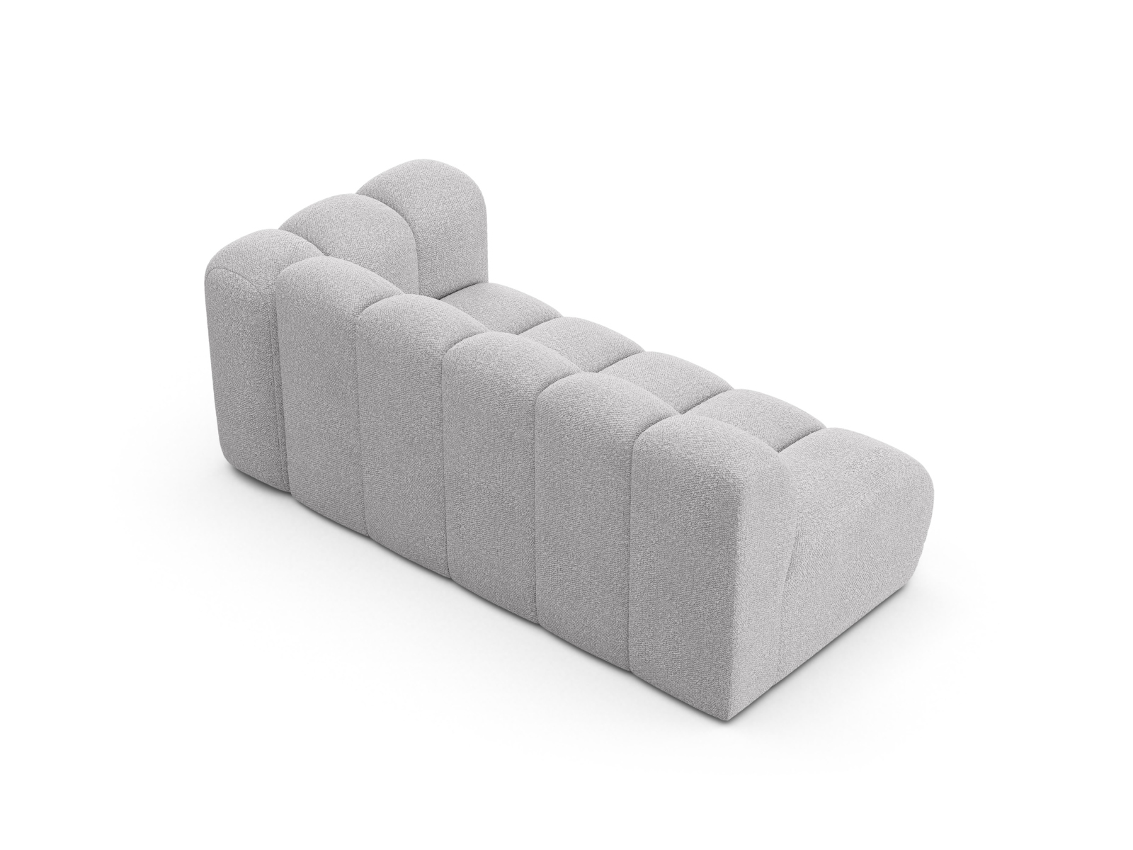 Boucle Right Modular Sofa, "Lupine", 3 Seats, 175x95x70