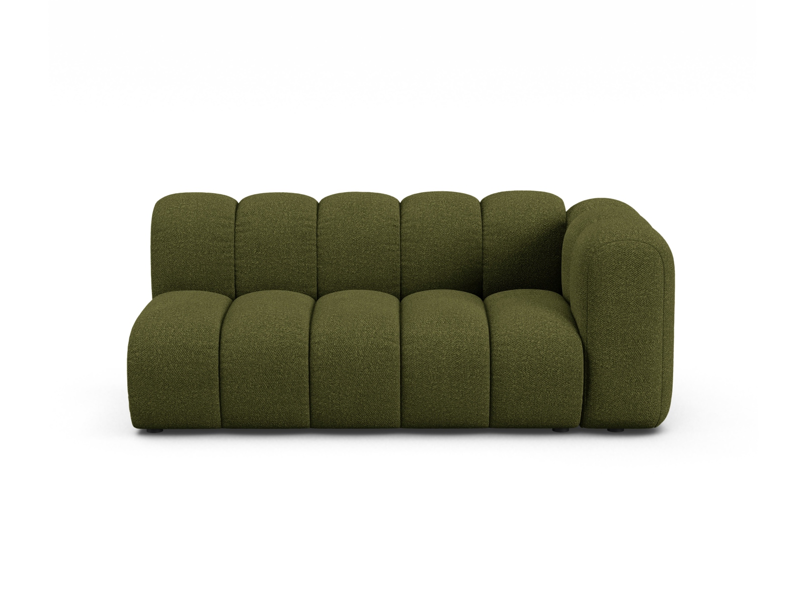 Boucle Right Modular Sofa, "Lupine", 3 Seats, 175x95x70