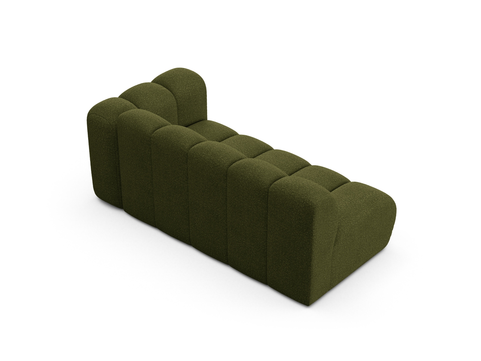 Boucle Right Modular Sofa, "Lupine", 3 Seats, 175x95x70