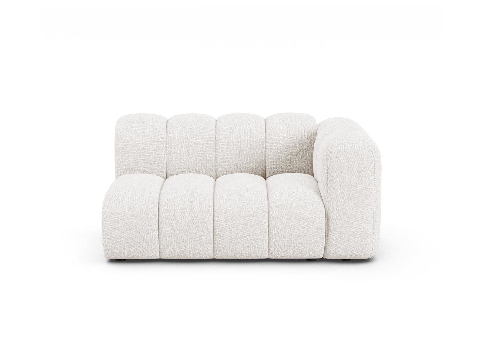 Boucle Right Modular Sofa, "Lupine", 2 Seats, 145x95x70