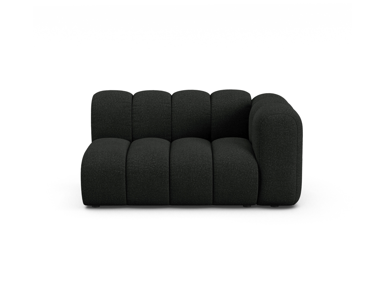 Boucle Right Modular Sofa, "Lupine", 2 Seats, 145x95x70
