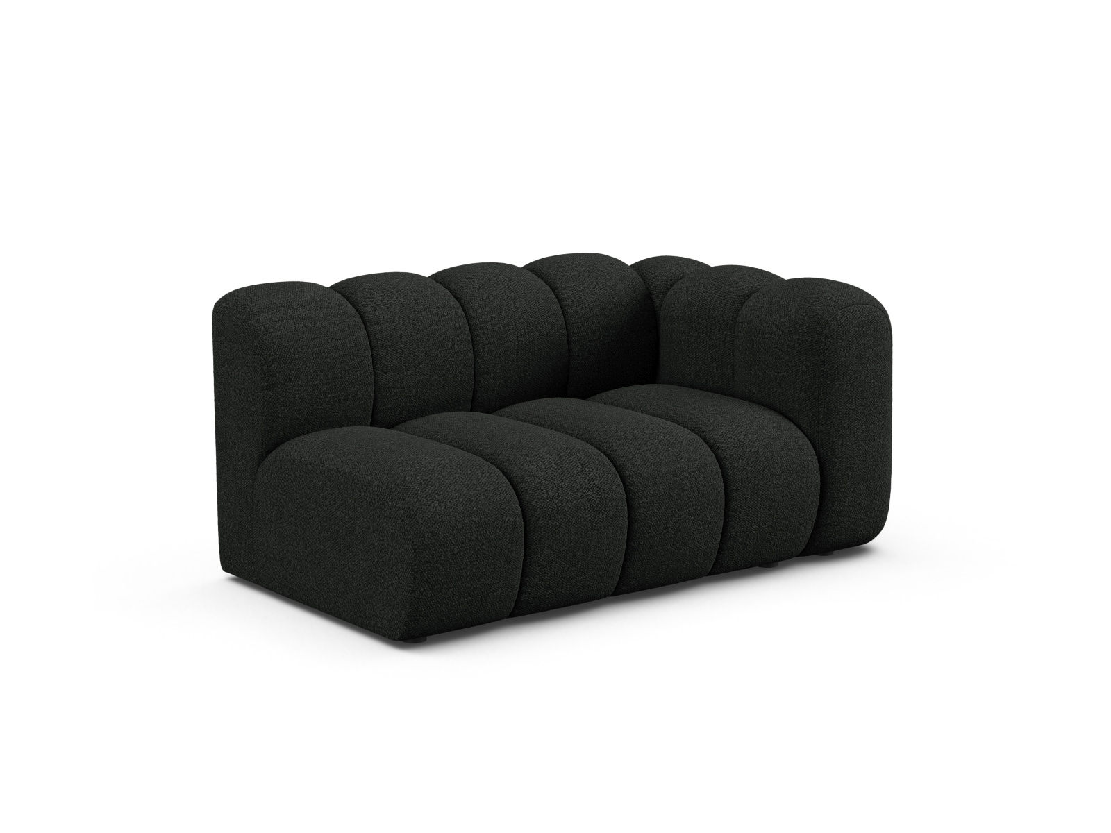Boucle Right Modular Sofa, "Lupine", 2 Seats, 145x95x70