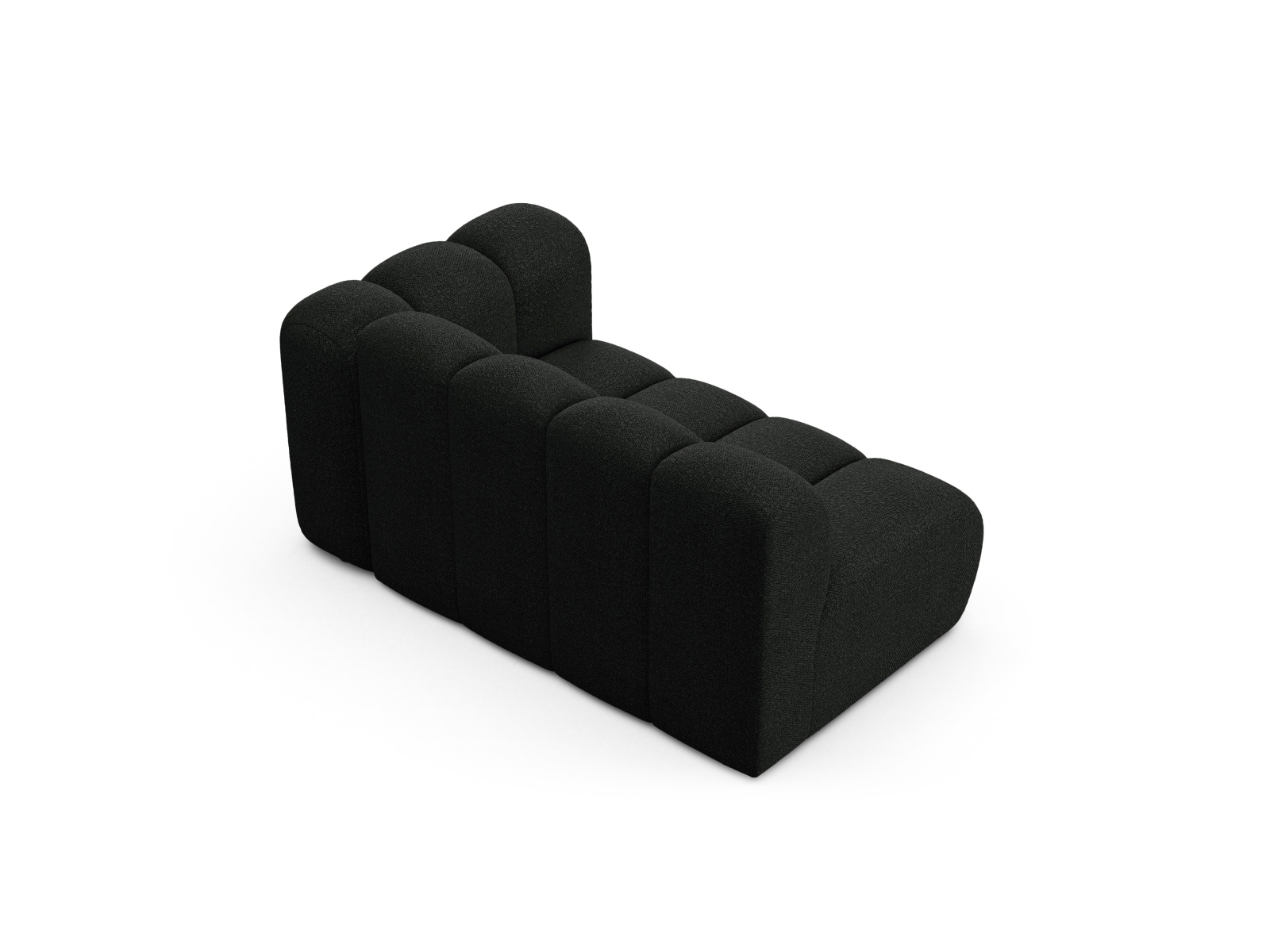 Boucle Right Modular Sofa, "Lupine", 2 Seats, 145x95x70