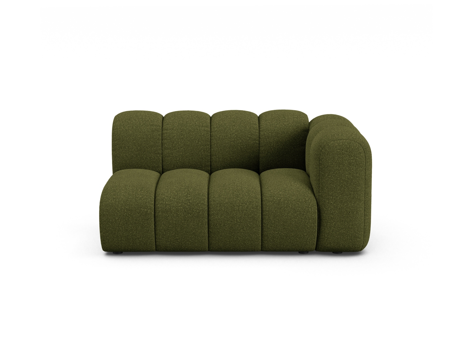 Boucle Right Modular Sofa, "Lupine", 2 Seats, 145x95x70