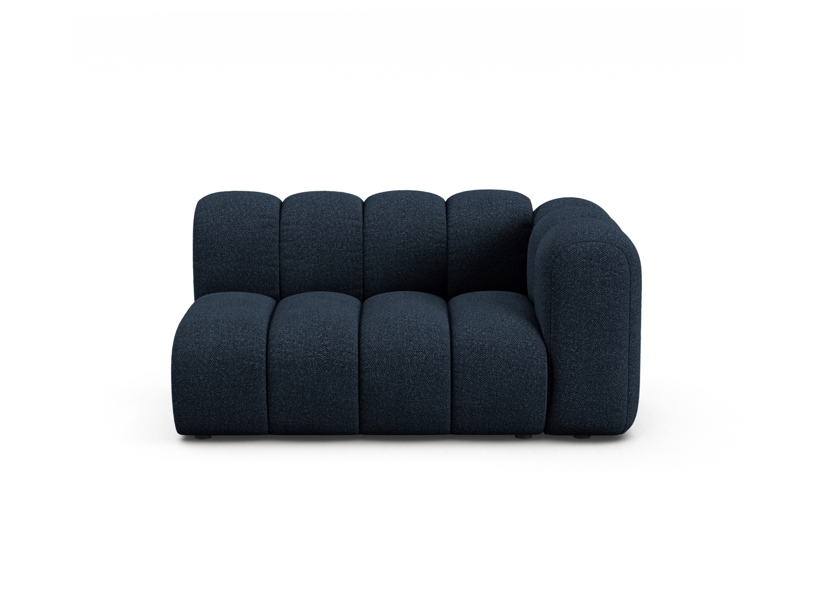 Boucle Right Modular Sofa, "Lupine", 2 Seats, 145x95x70