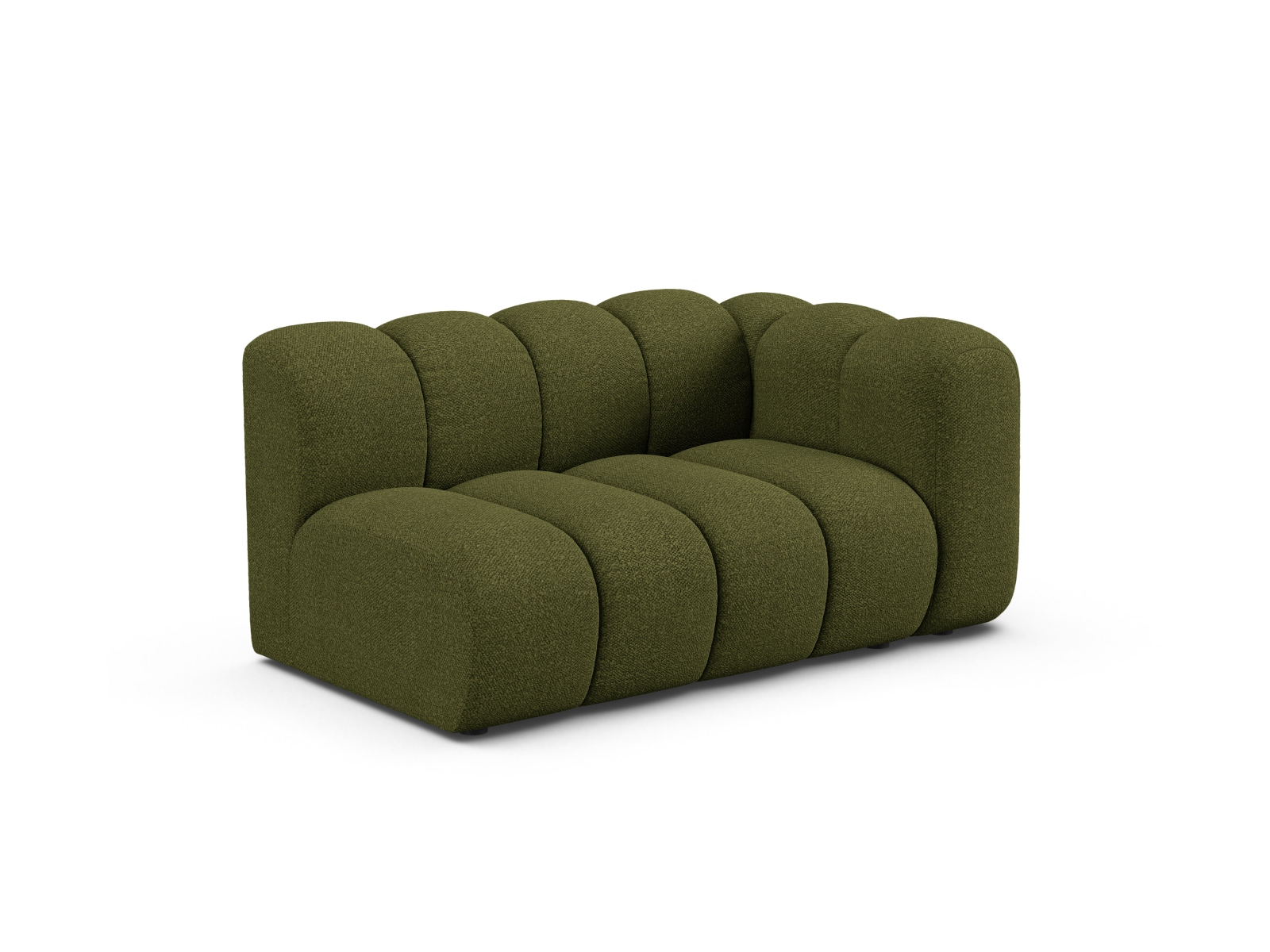 Boucle Right Modular Sofa, "Lupine", 2 Seats, 145x95x70