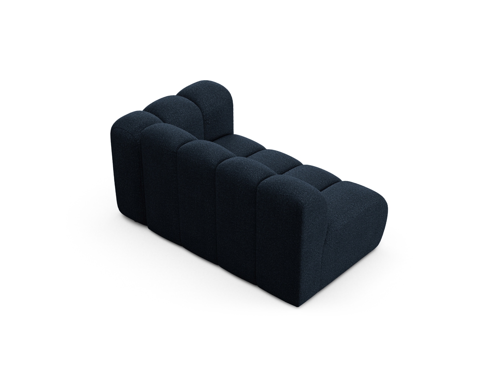 Boucle Right Modular Sofa, "Lupine", 2 Seats, 145x95x70