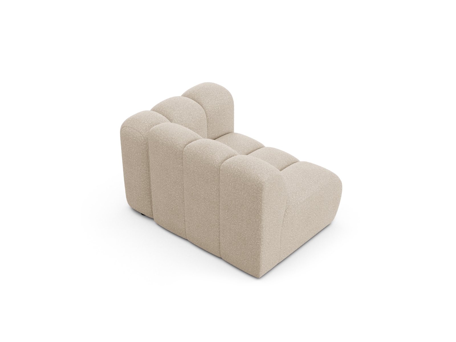 Boucle Modul Right, "Lupine", 1 Seat, 115x95x70