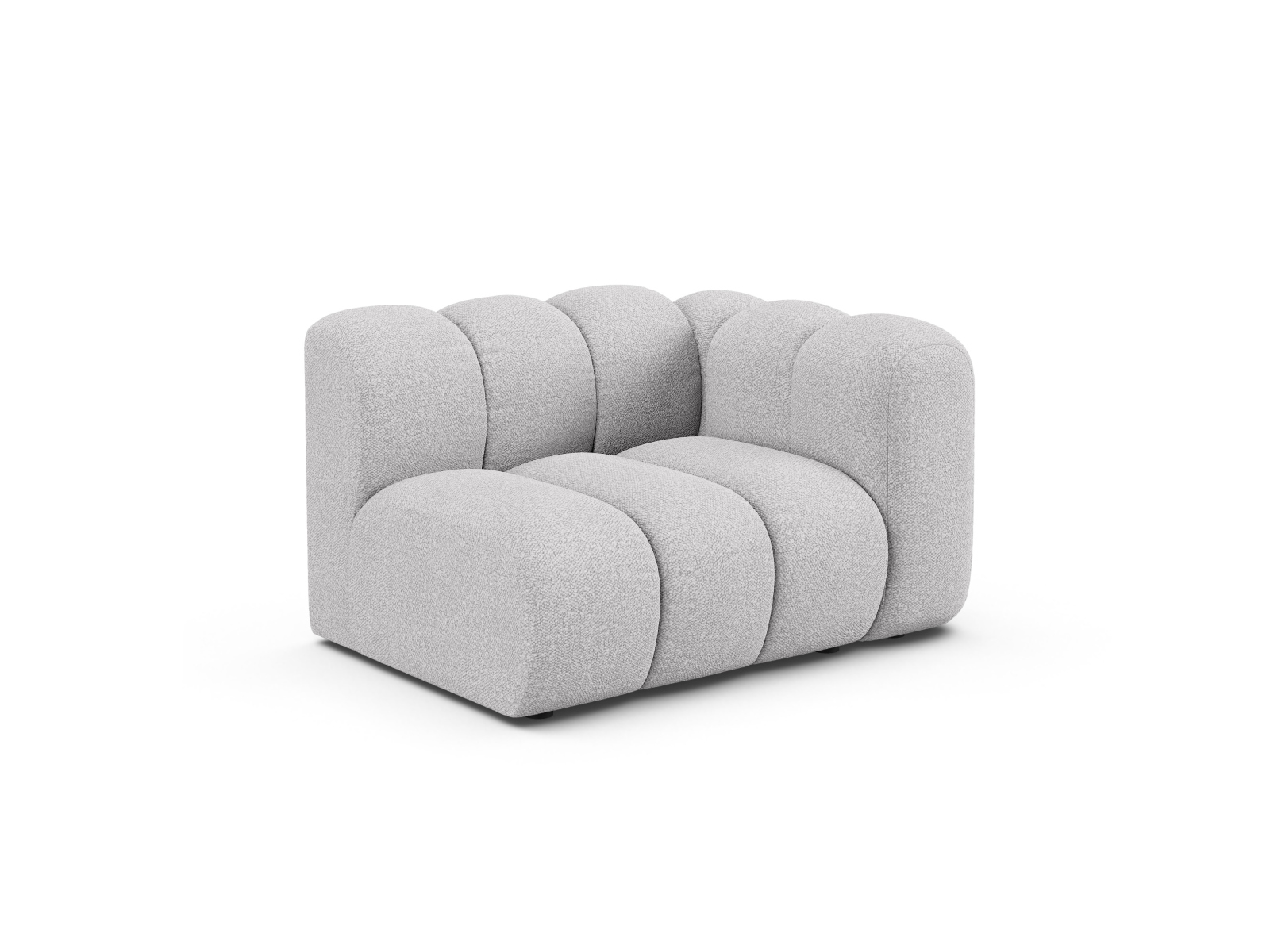 Boucle Modul Right, "Lupine", 1 Seat, 115x95x70