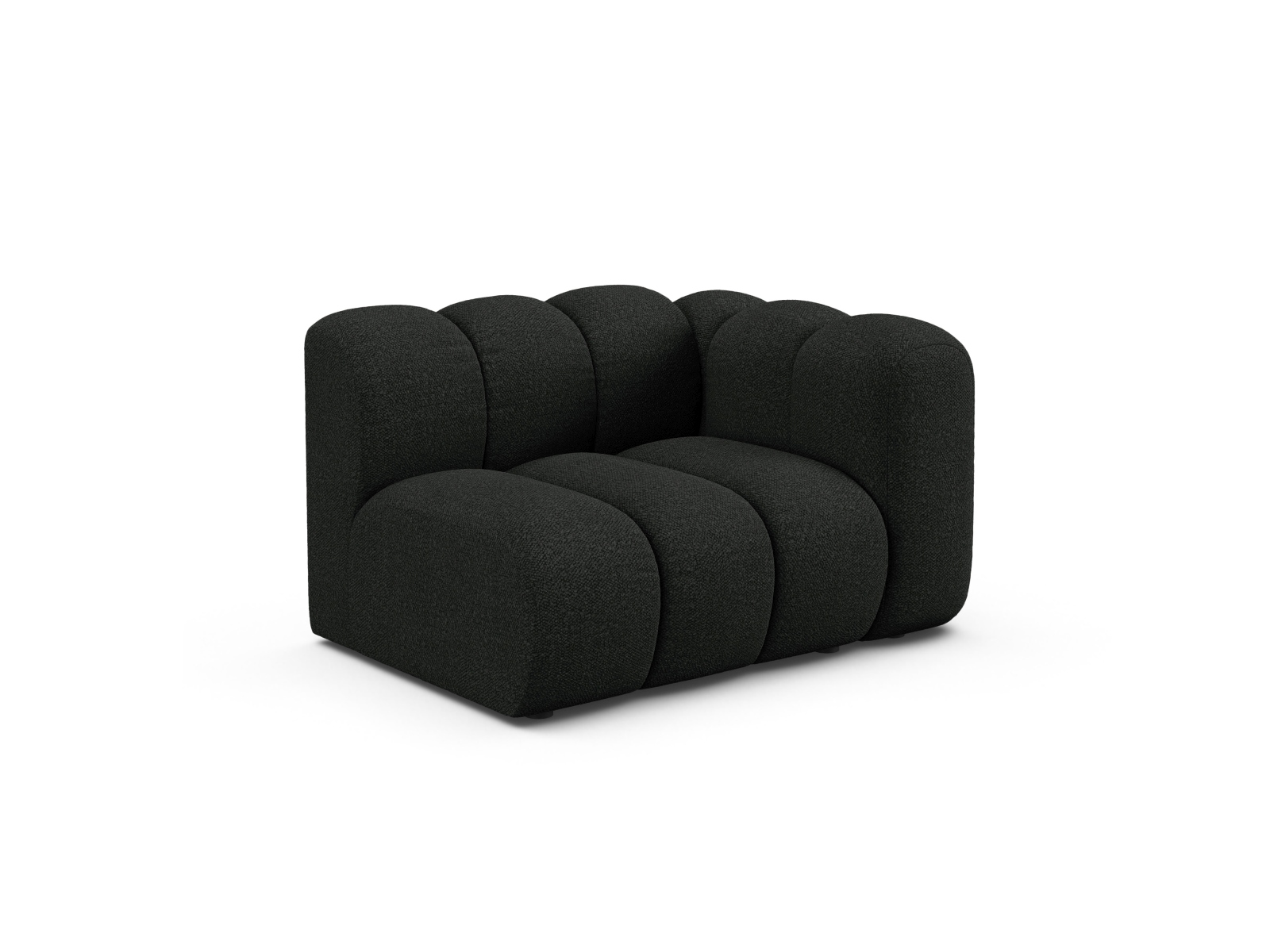 Boucle Modul Right, "Lupine", 1 Seat, 115x95x70