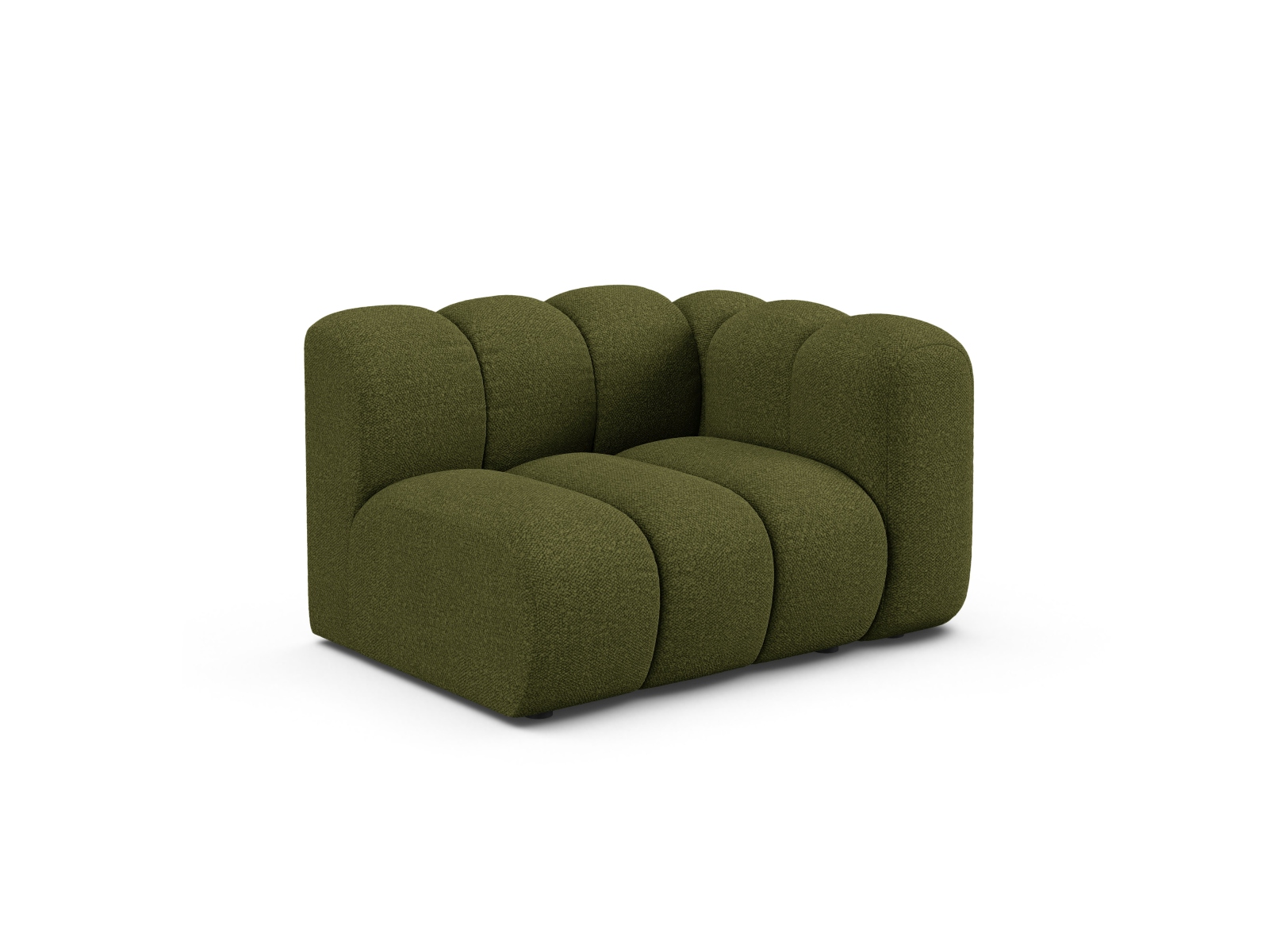 Boucle Modul Right, "Lupine", 1 Seat, 115x95x70