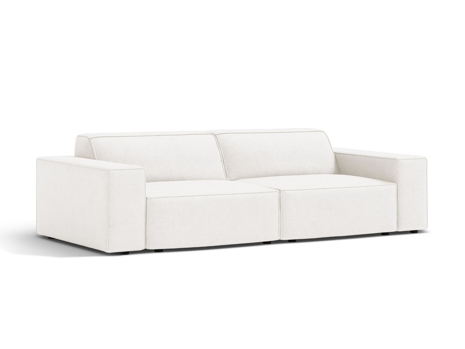 Boucle Modular Sofa, "Jodie", 3 Seats, 204x99x77