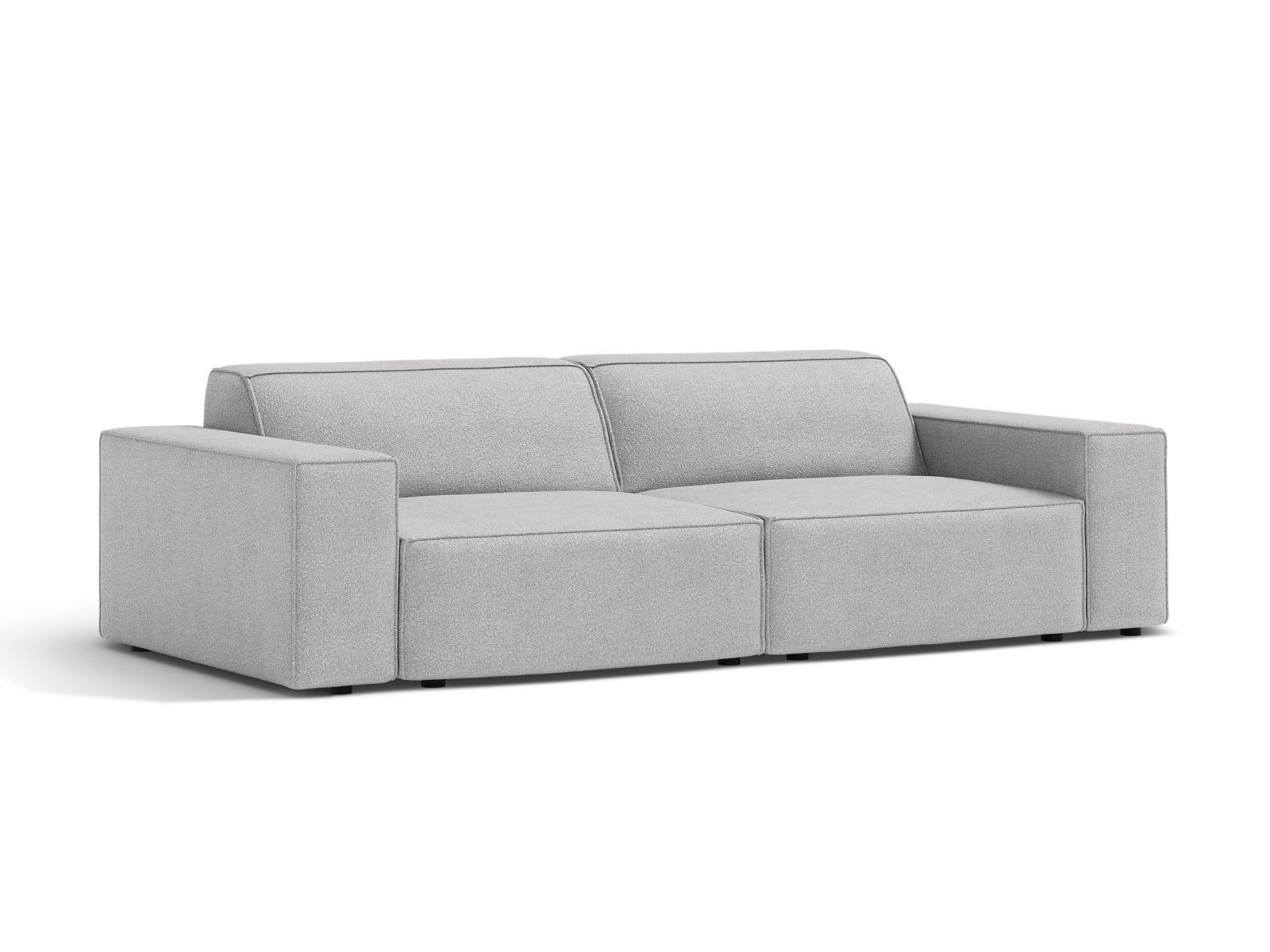 Boucle Modular Sofa, "Jodie", 3 Seats, 204x99x77