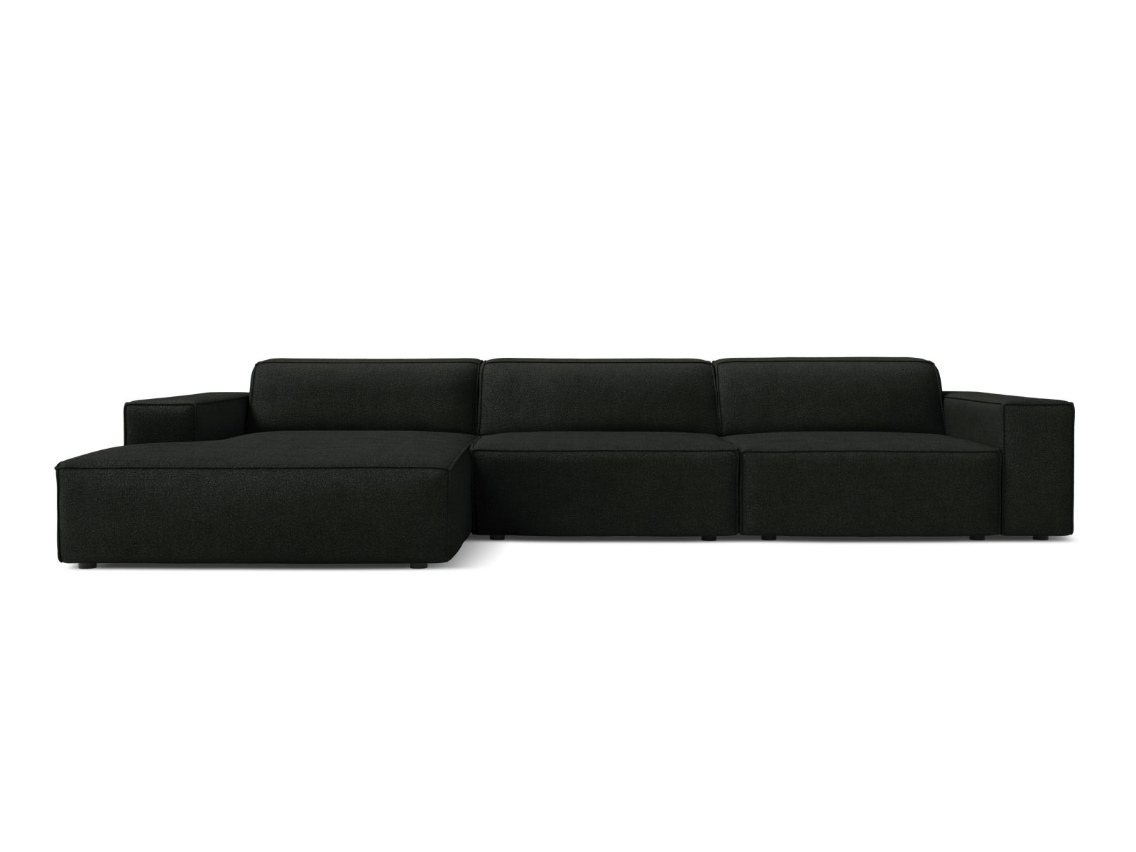 Boucle Modular Left Corner Sofa, "Jodie", 4 Seats, 284x162x77