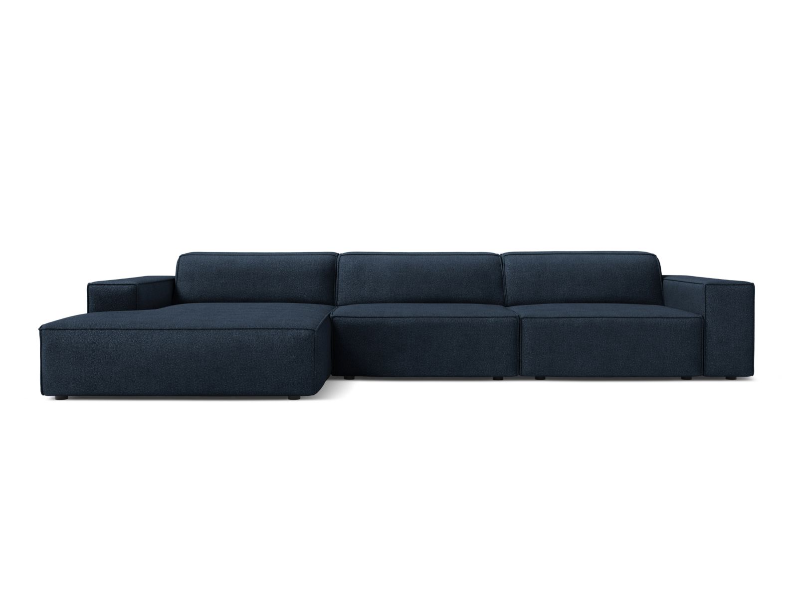 Boucle Modular Left Corner Sofa, "Jodie", 4 Seats, 284x162x77