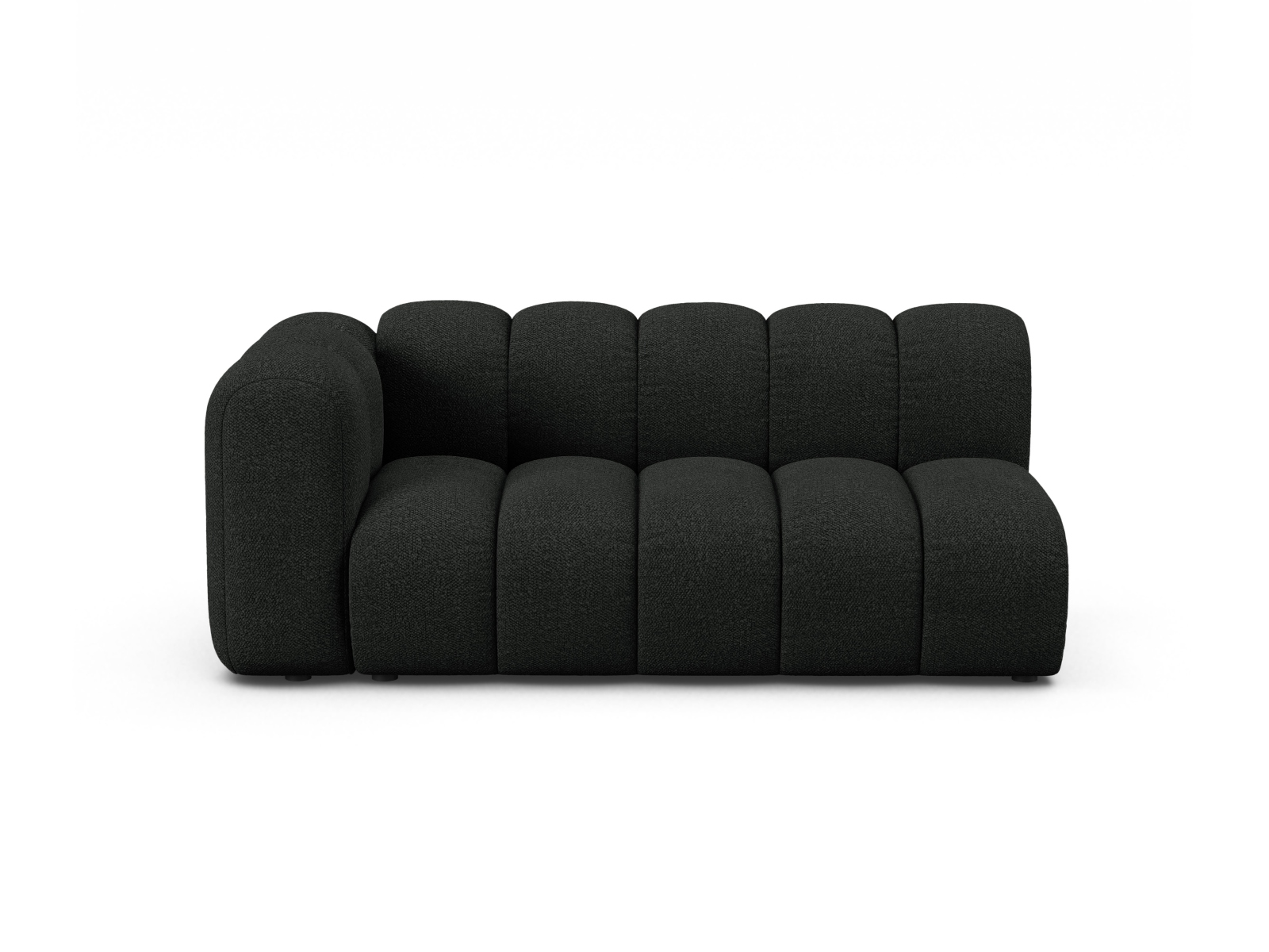 Boucle Left Modular Sofa, "Lupine", 3 Seats, 175x95x70