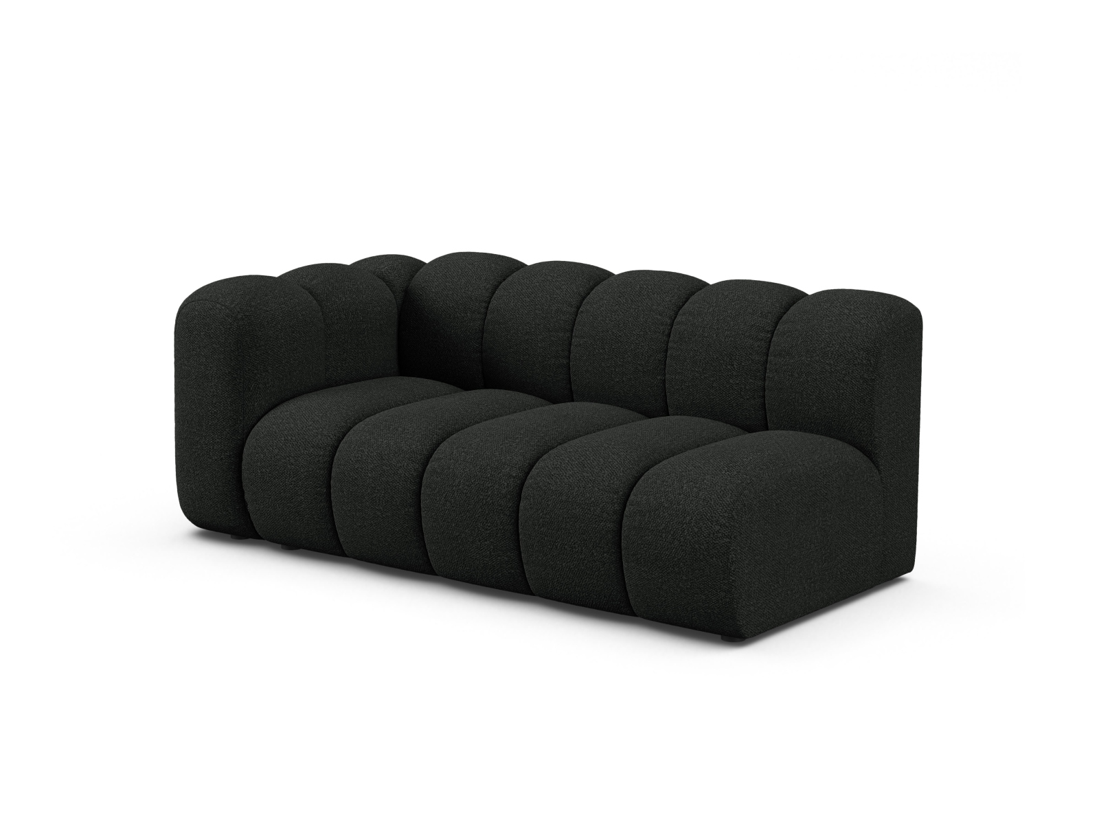 Boucle Left Modular Sofa, "Lupine", 3 Seats, 175x95x70