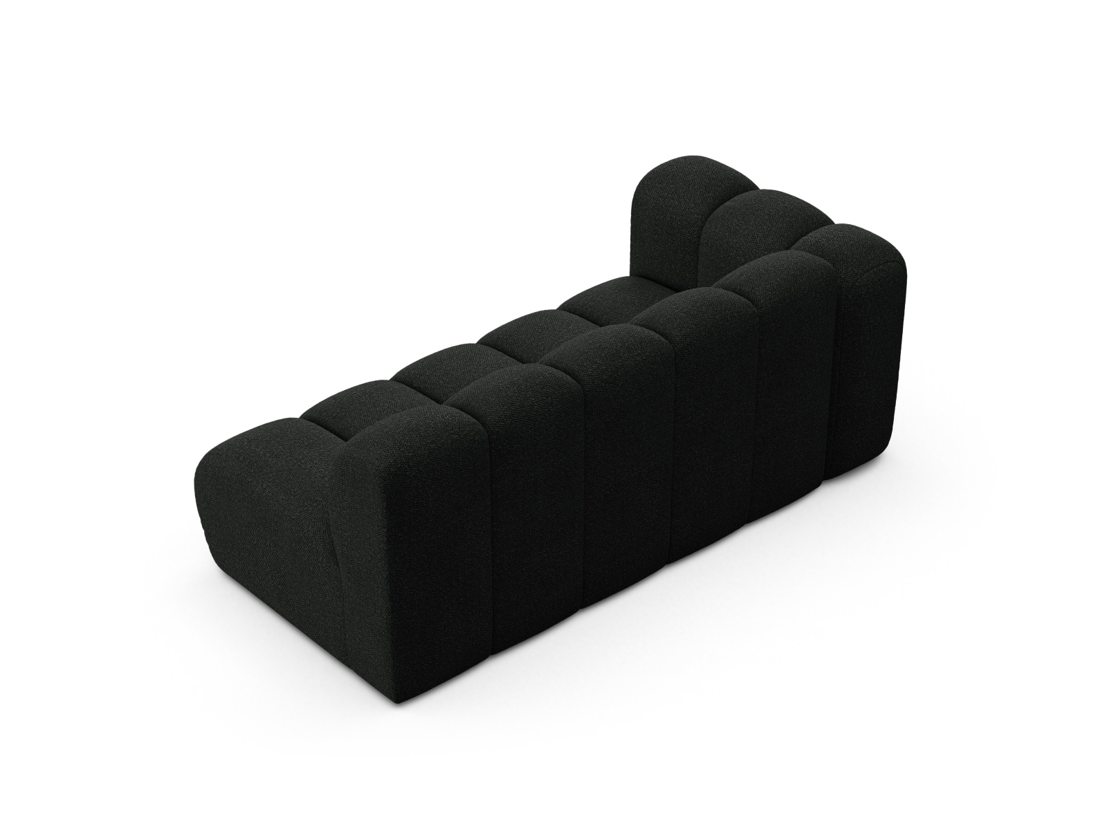 Boucle Left Modular Sofa, "Lupine", 3 Seats, 175x95x70