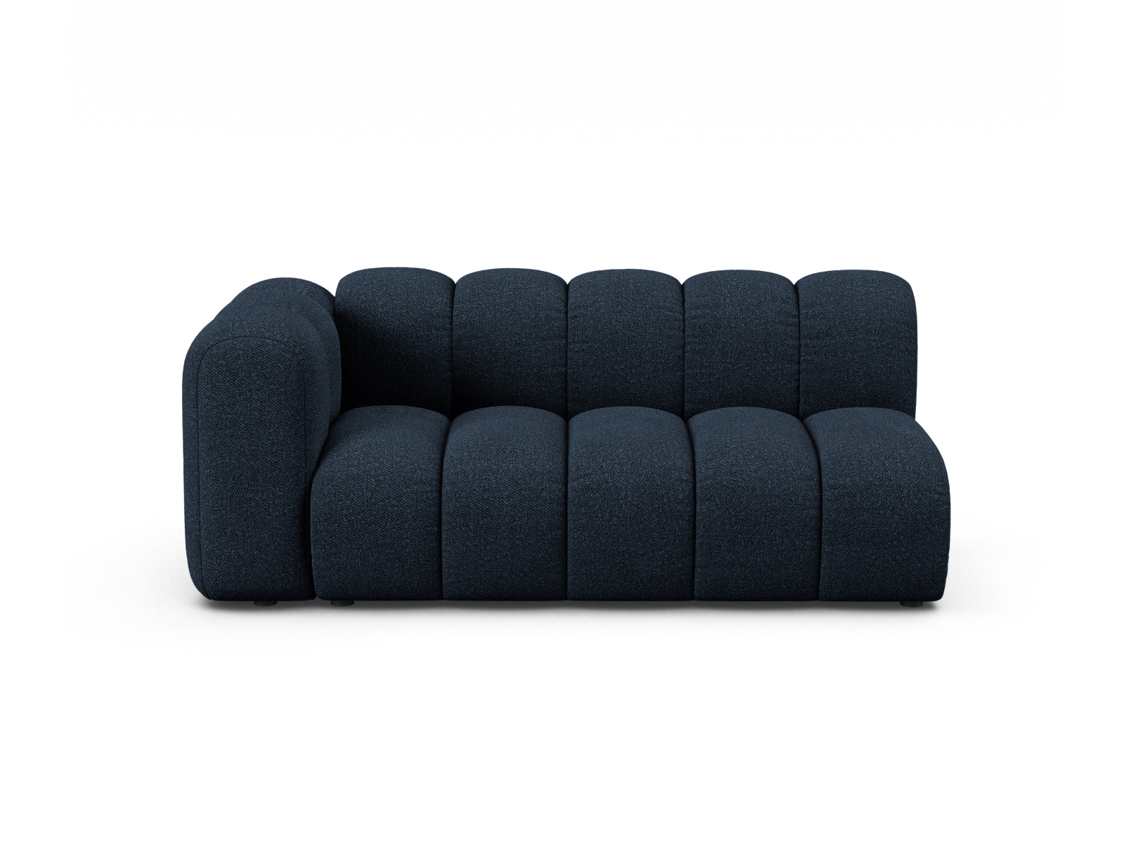 Boucle Left Modular Sofa, "Lupine", 3 Seats, 175x95x70